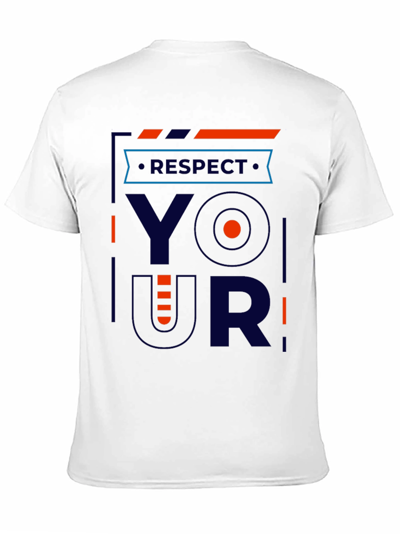 Black Respect Your Shirt - Modern Graphic Tee view 11