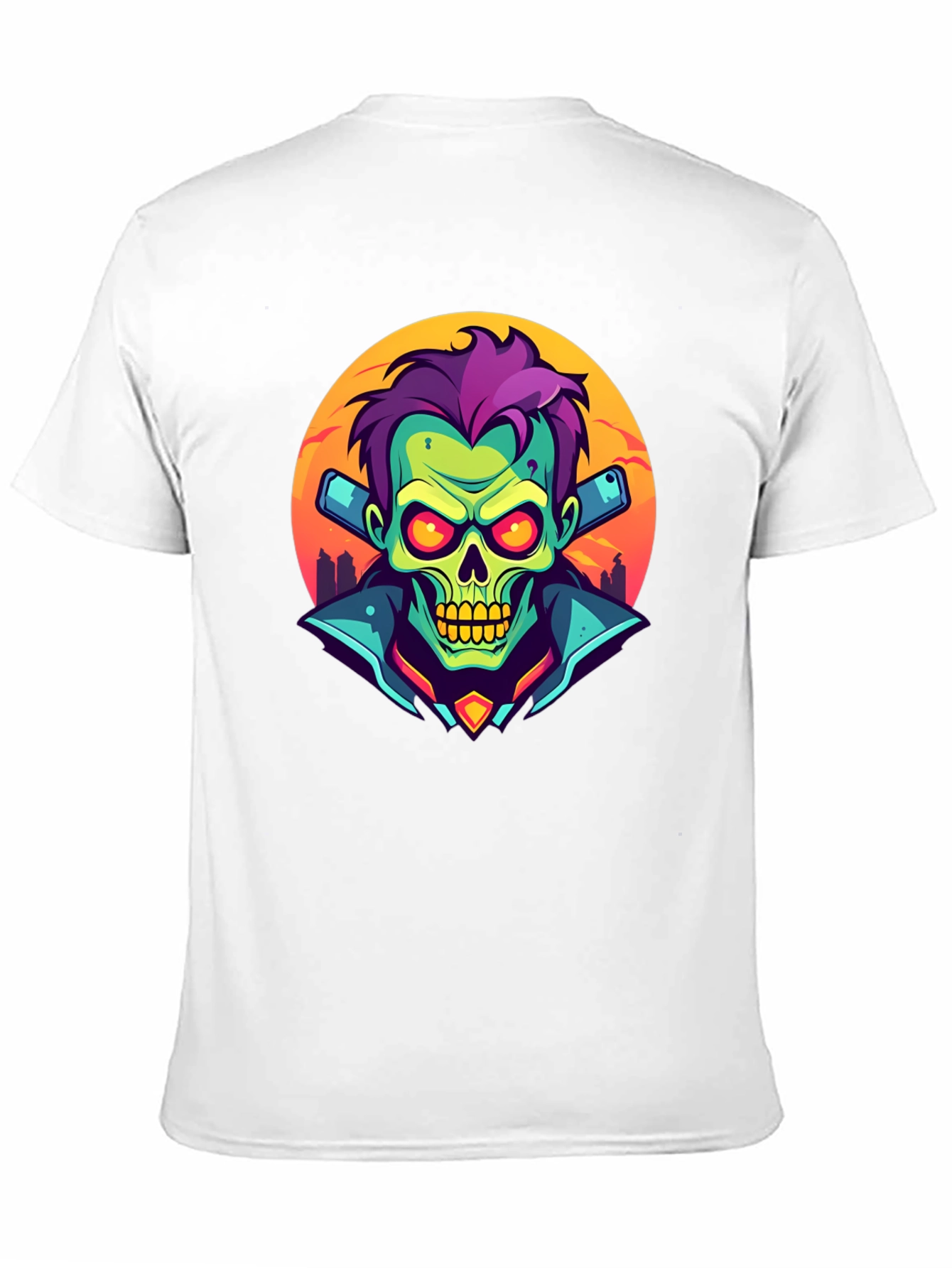 Black Zombie DJ T-Shirt - Unique Graphic Tee view 11