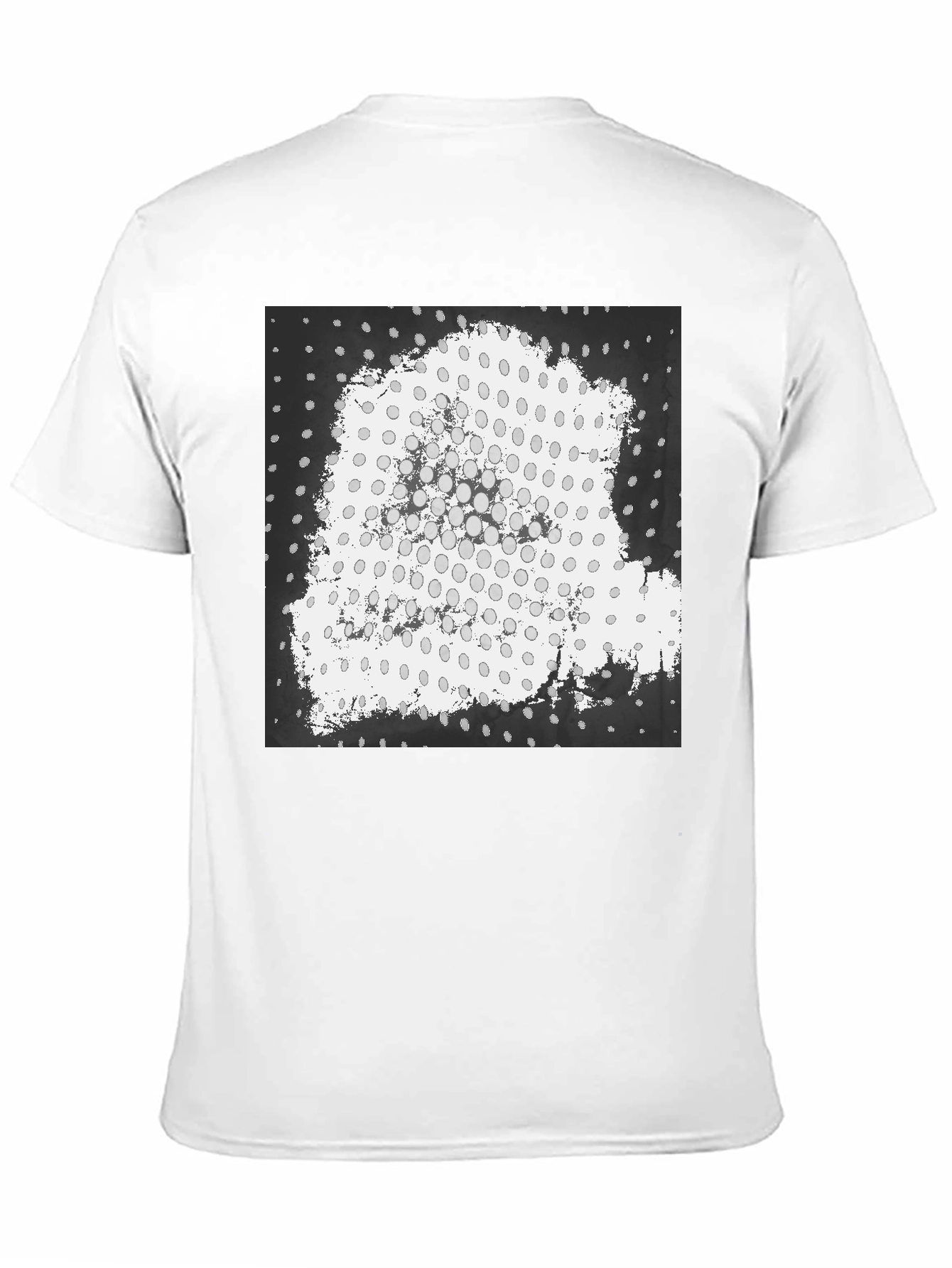 Black Abstract Graphic Print Black Cotton Casual T-Shirt view 11