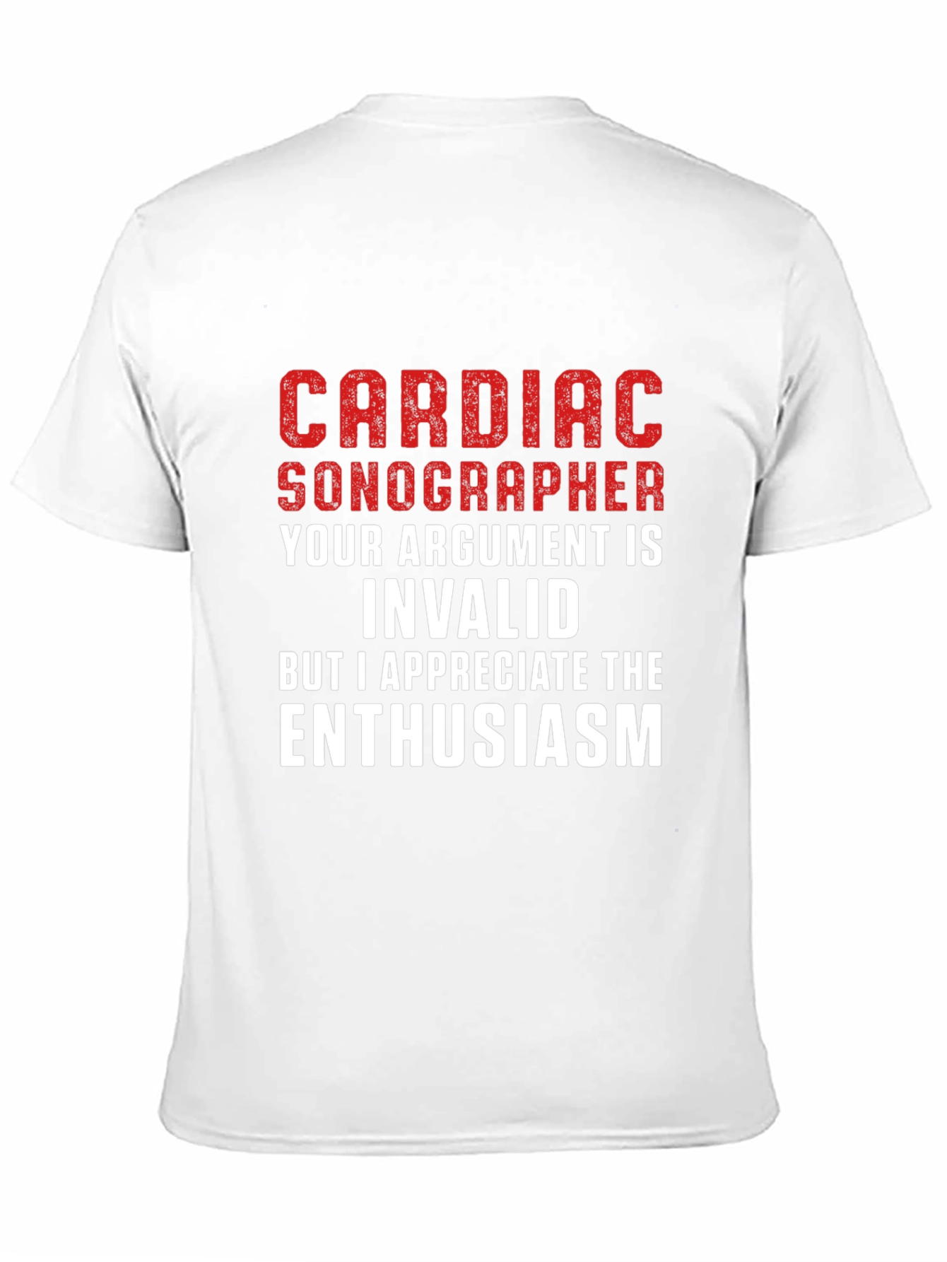Black Cardiac Sonographer T-Shirt - Funny Argument Humor view 11
