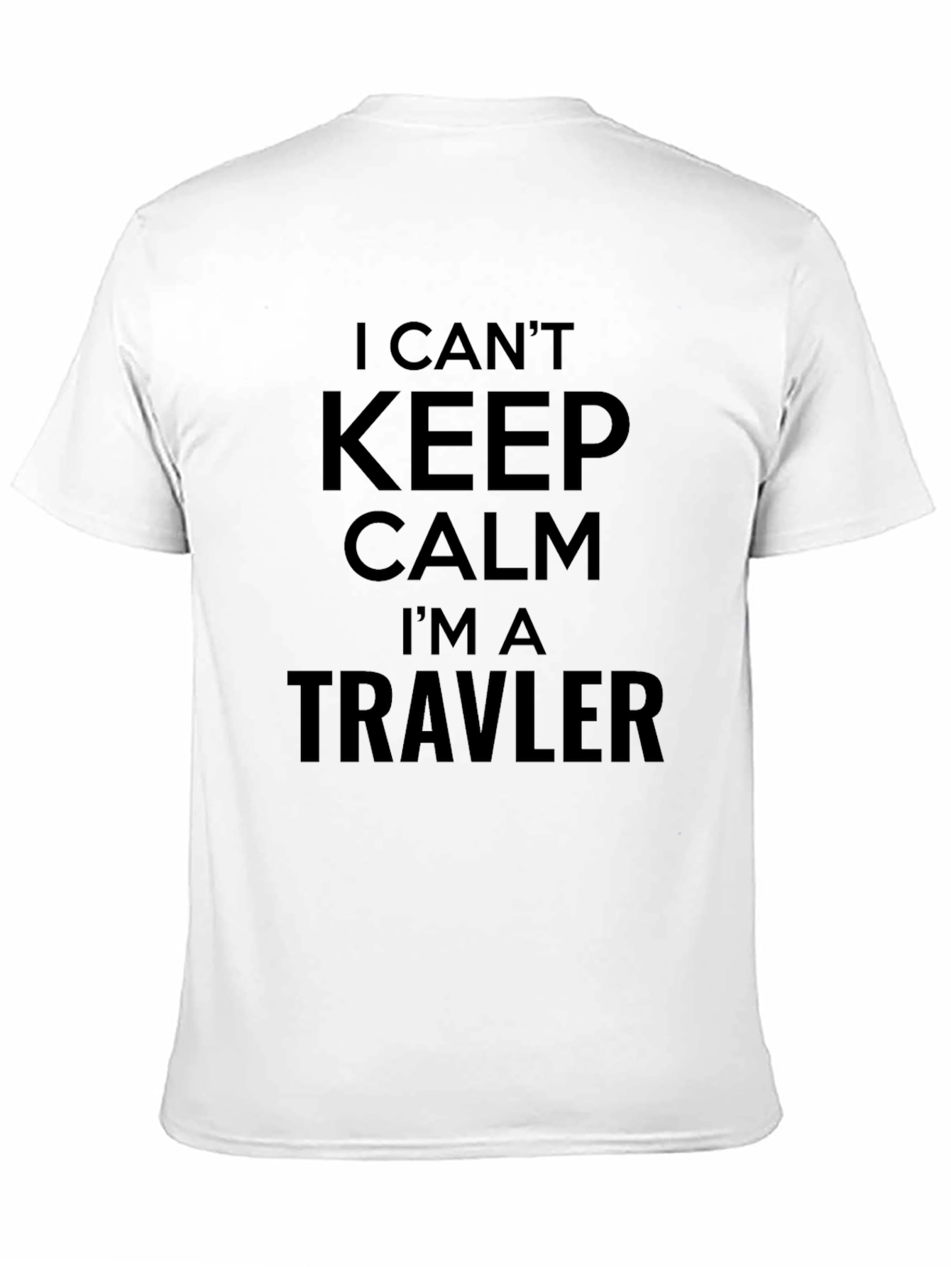 Black Funny Traveler T-Shirt - Keep Calm Adventure Tee view 11