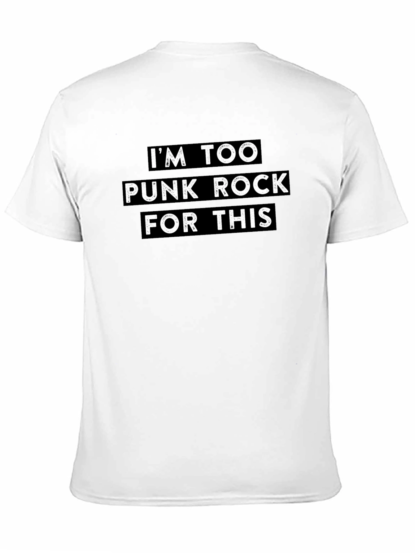 Black I'm Too Punk Rock For This Graphic Tee view 11