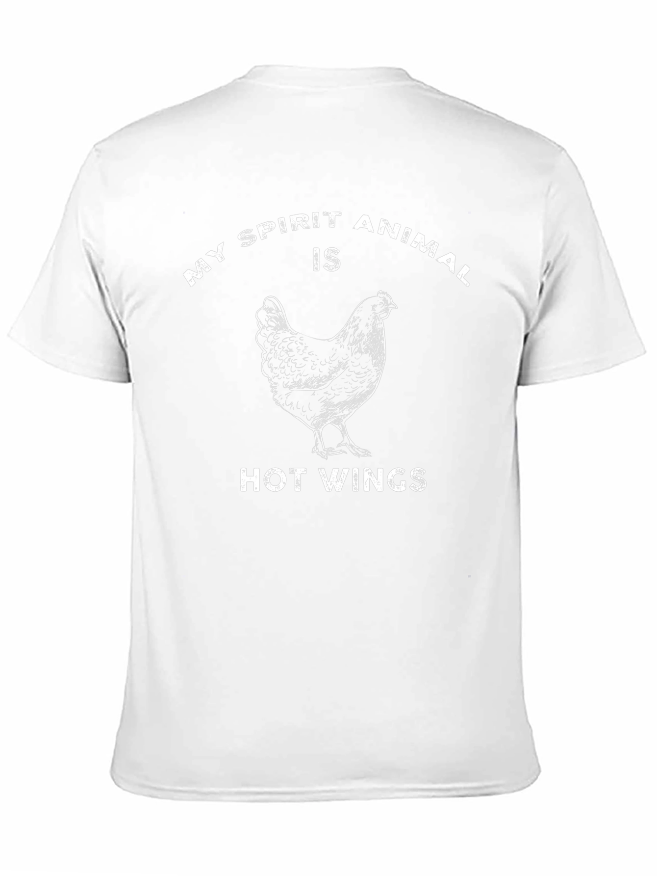 Black My Spirit Animal Hot Wings Black T-Shirt view 11