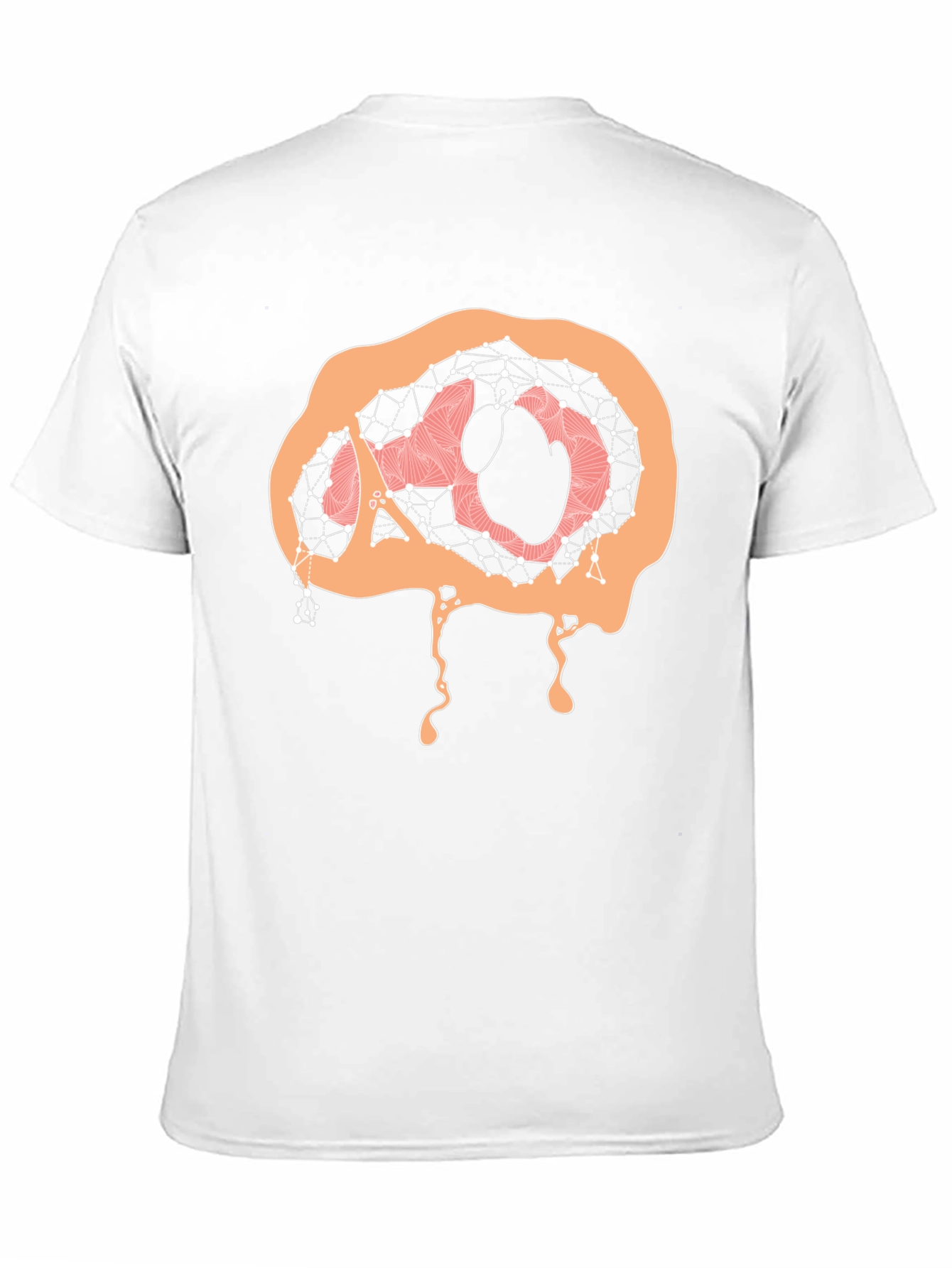 Black Abstract Brain Graphic Tee - Black view 11