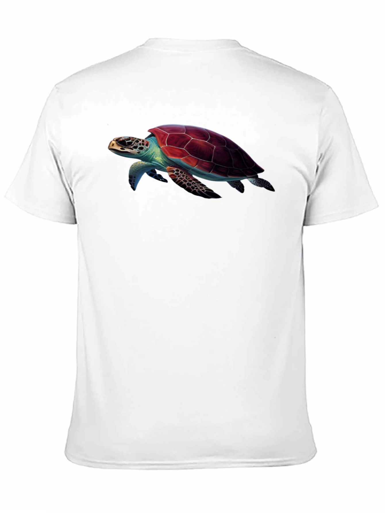 Black Sea Turtle Graphic Print Black T-Shirt view 11