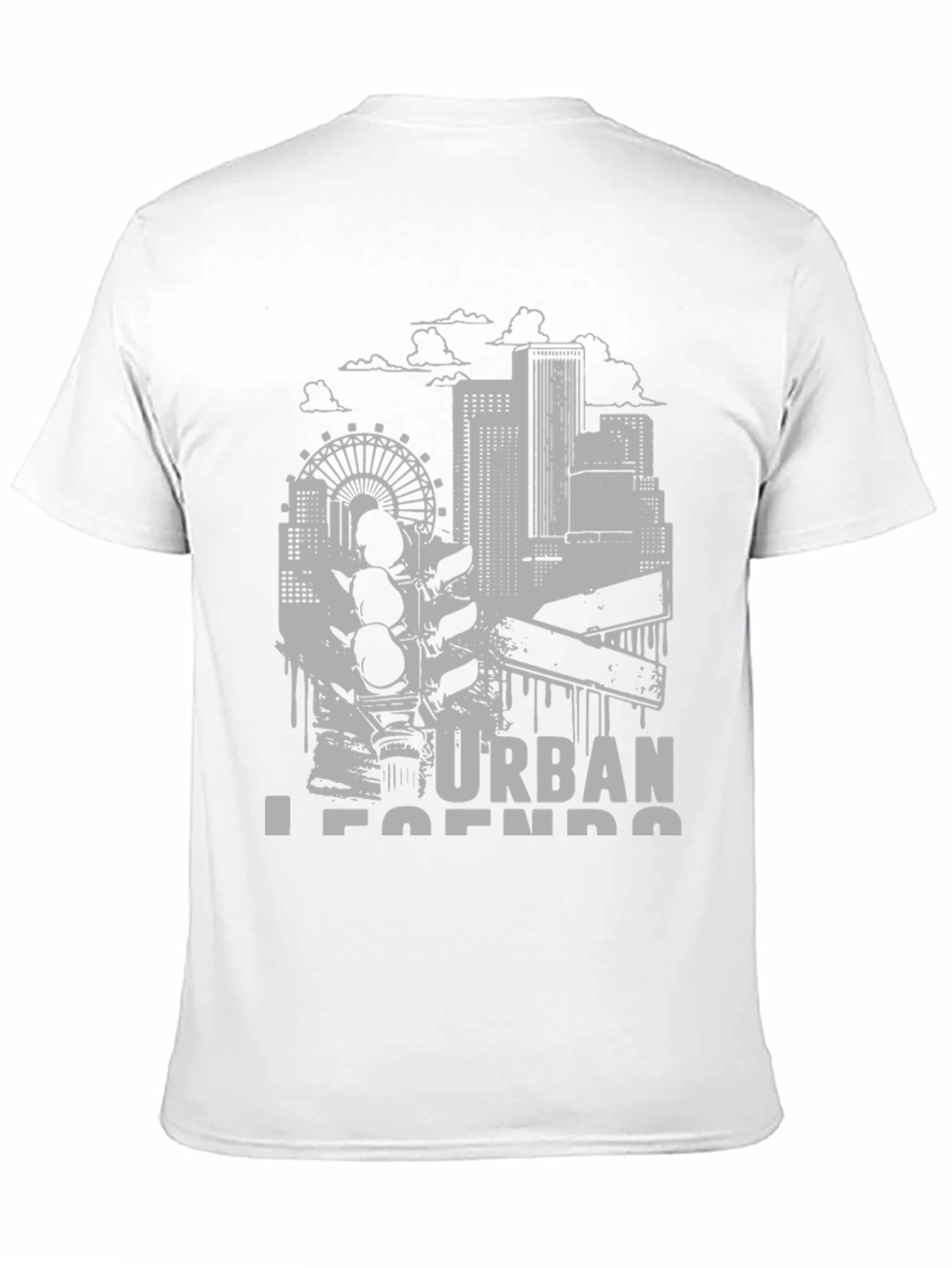 Black Urban Legends Graphic Tee - Black view 11