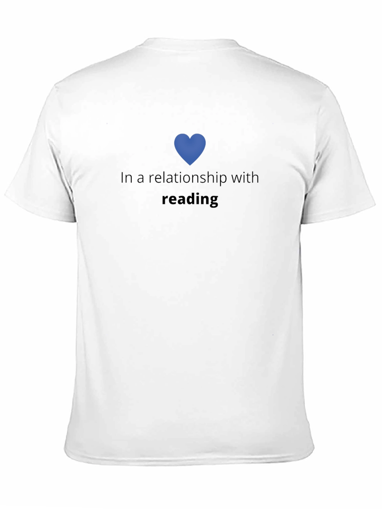 Black Reading Lover T-Shirt - In A Relationship With Reading view 11