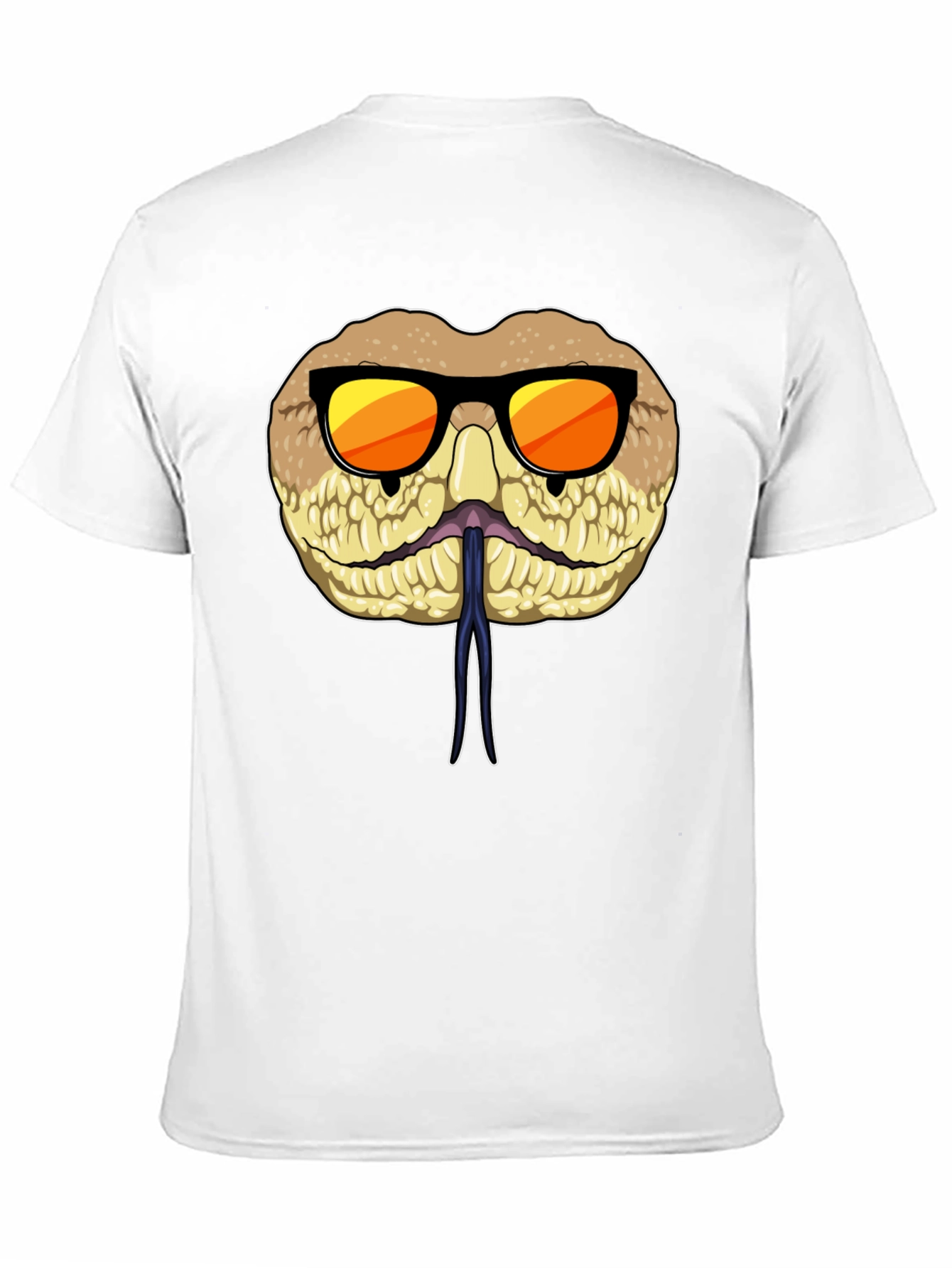 Black Cool Snake T-Shirt with Sunglasses view 11