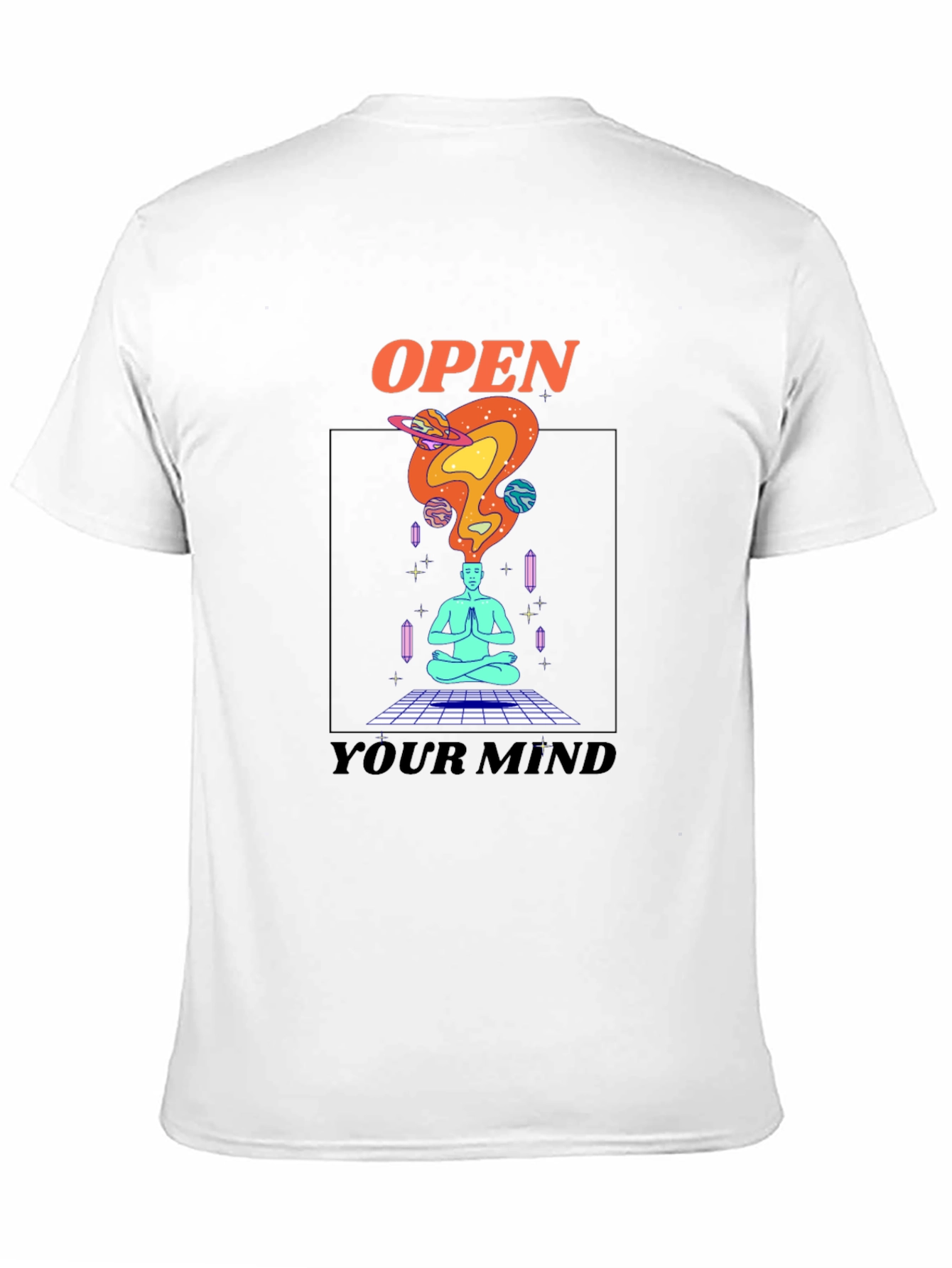 Black Open Your Mind Graphic T-Shirt - Black Tee view 11