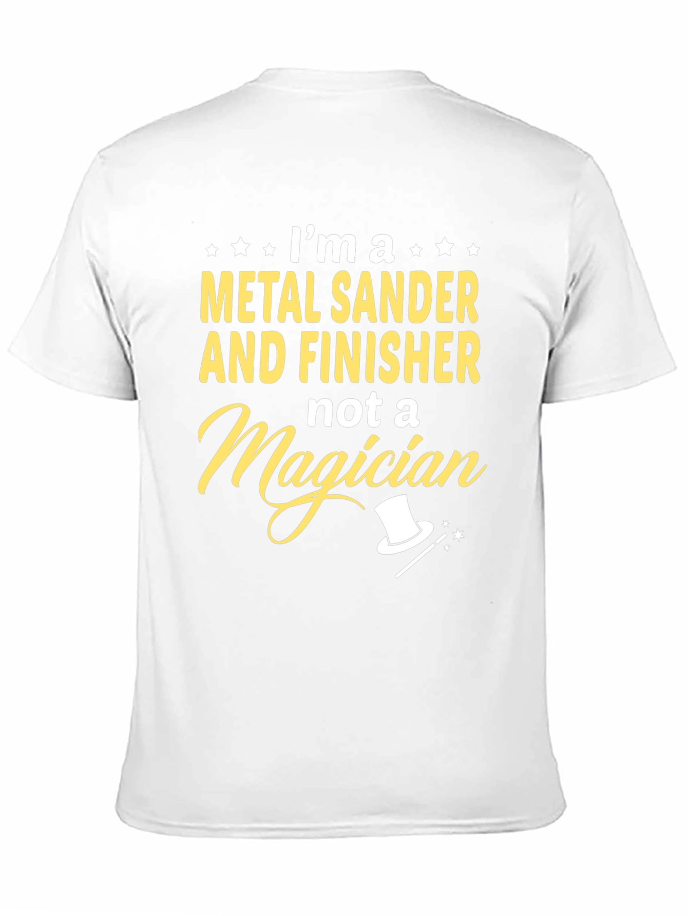 Black Metal Sander Finisher T-Shirt - Funny Work Tee view 11