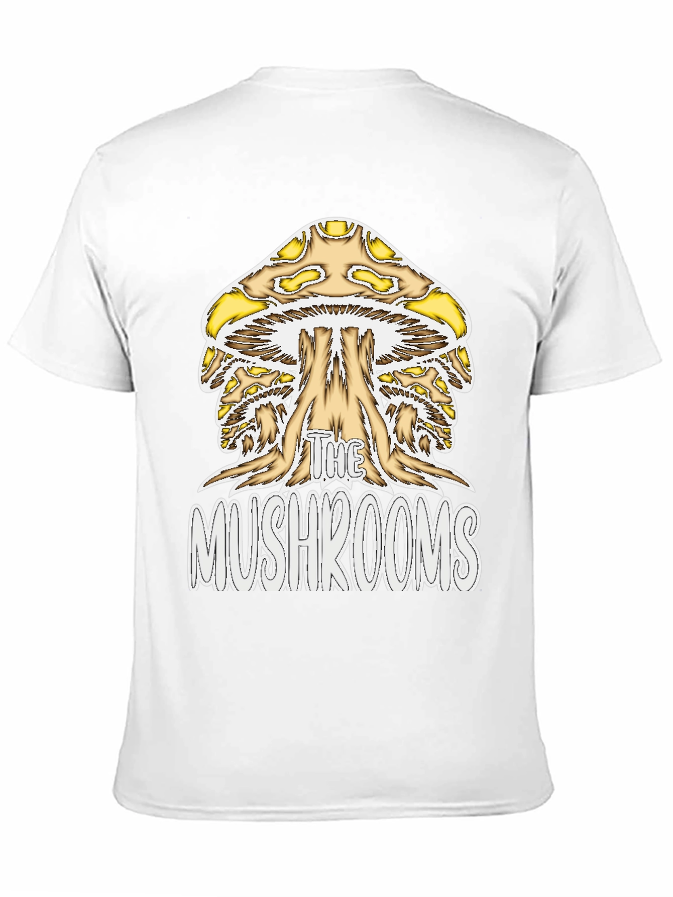 Black The Mushrooms Graphic Tee - Black Cotton Blend Shirt view 11