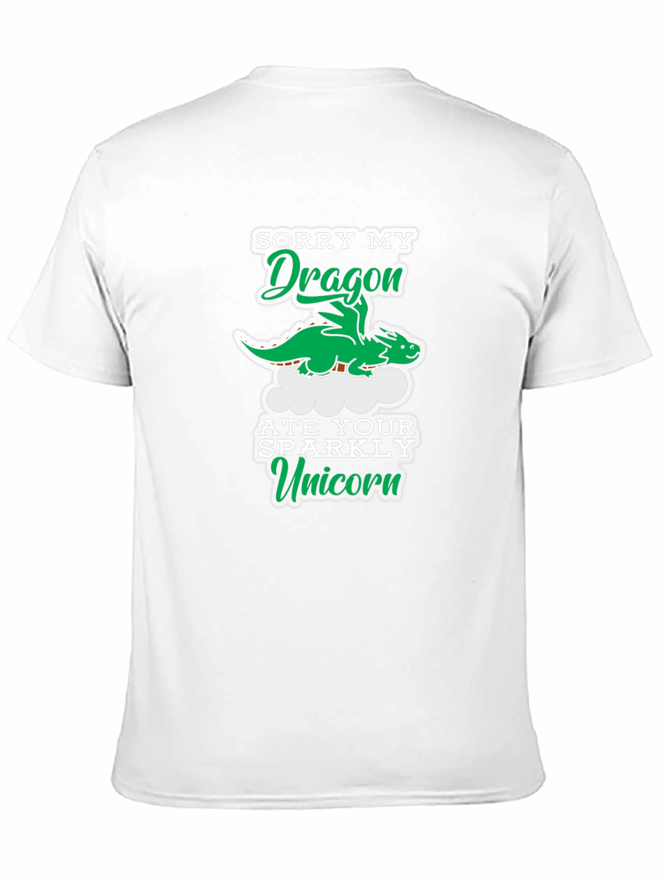Black Dragon Ate Your Unicorn Graphic Tee view 11