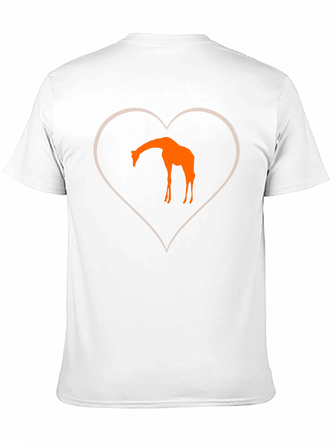 Black Giraffe Heart Graphic Tee - Unique Design view 11