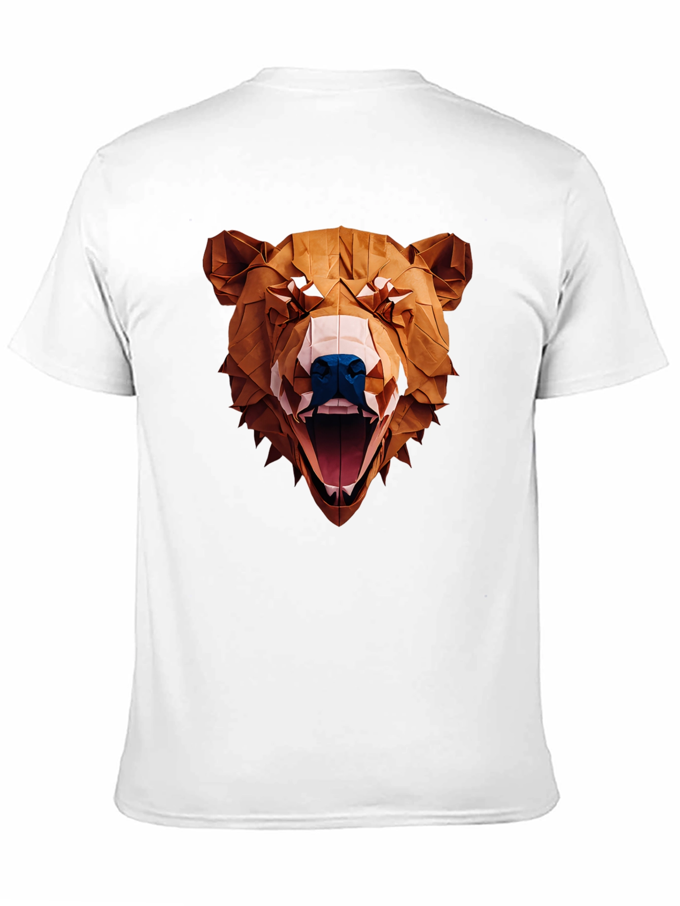 Black Geometric Bear Graphic Tee - Black view 11