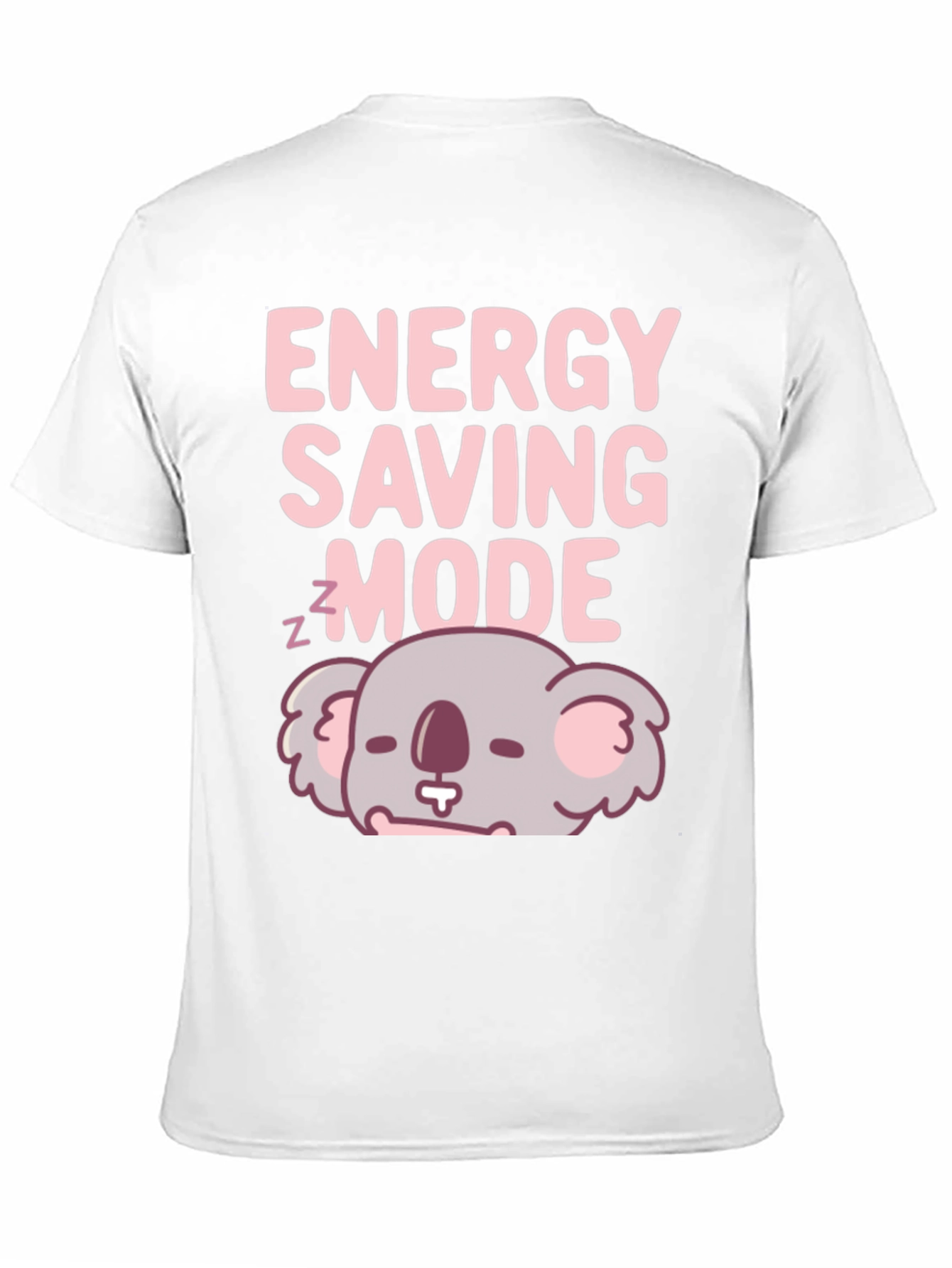 Black Energy Saving Mode Koala T-Shirt view 11