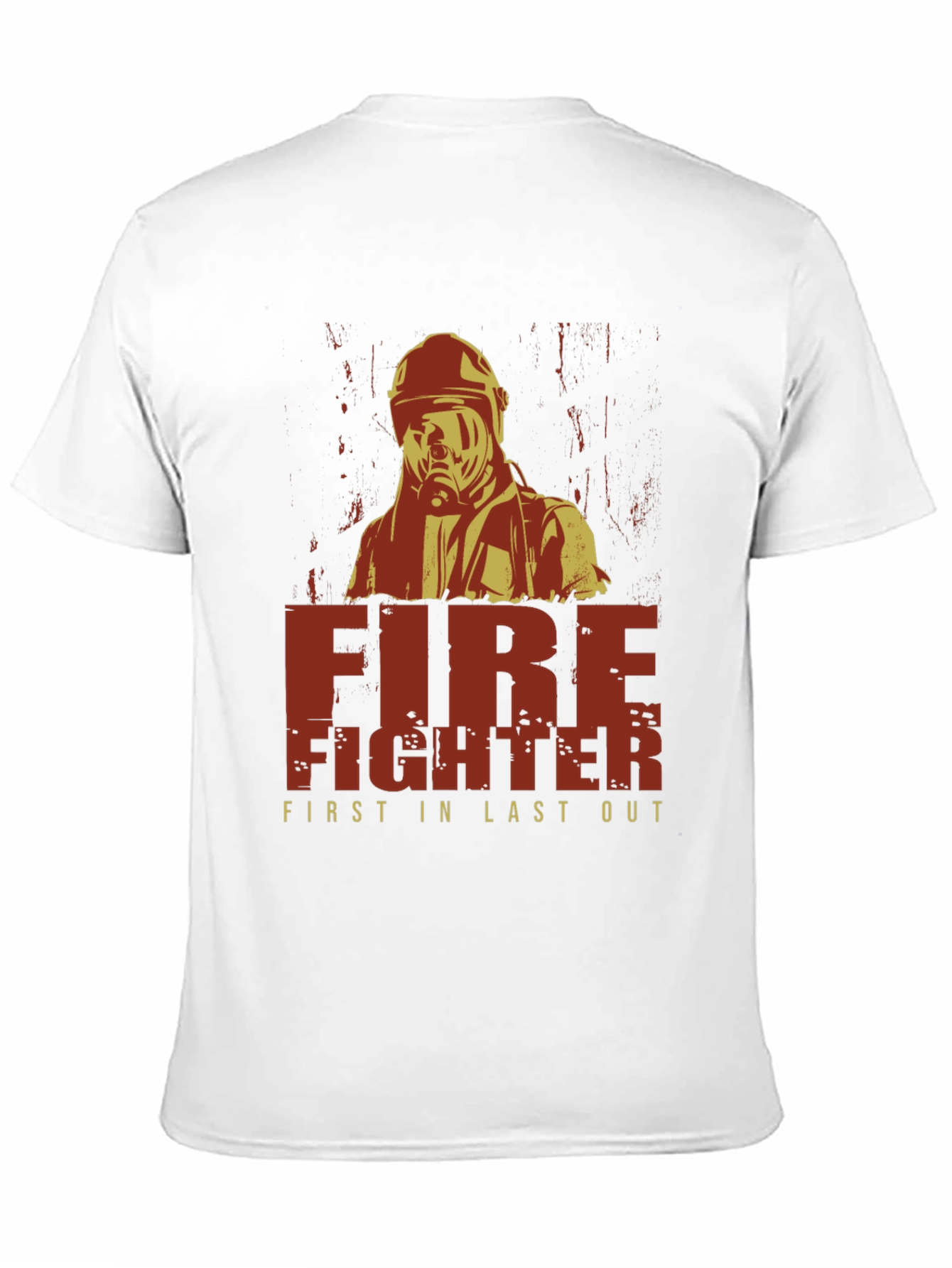 Black Firefighter First In Last Out Graphic T-Shirt view 11