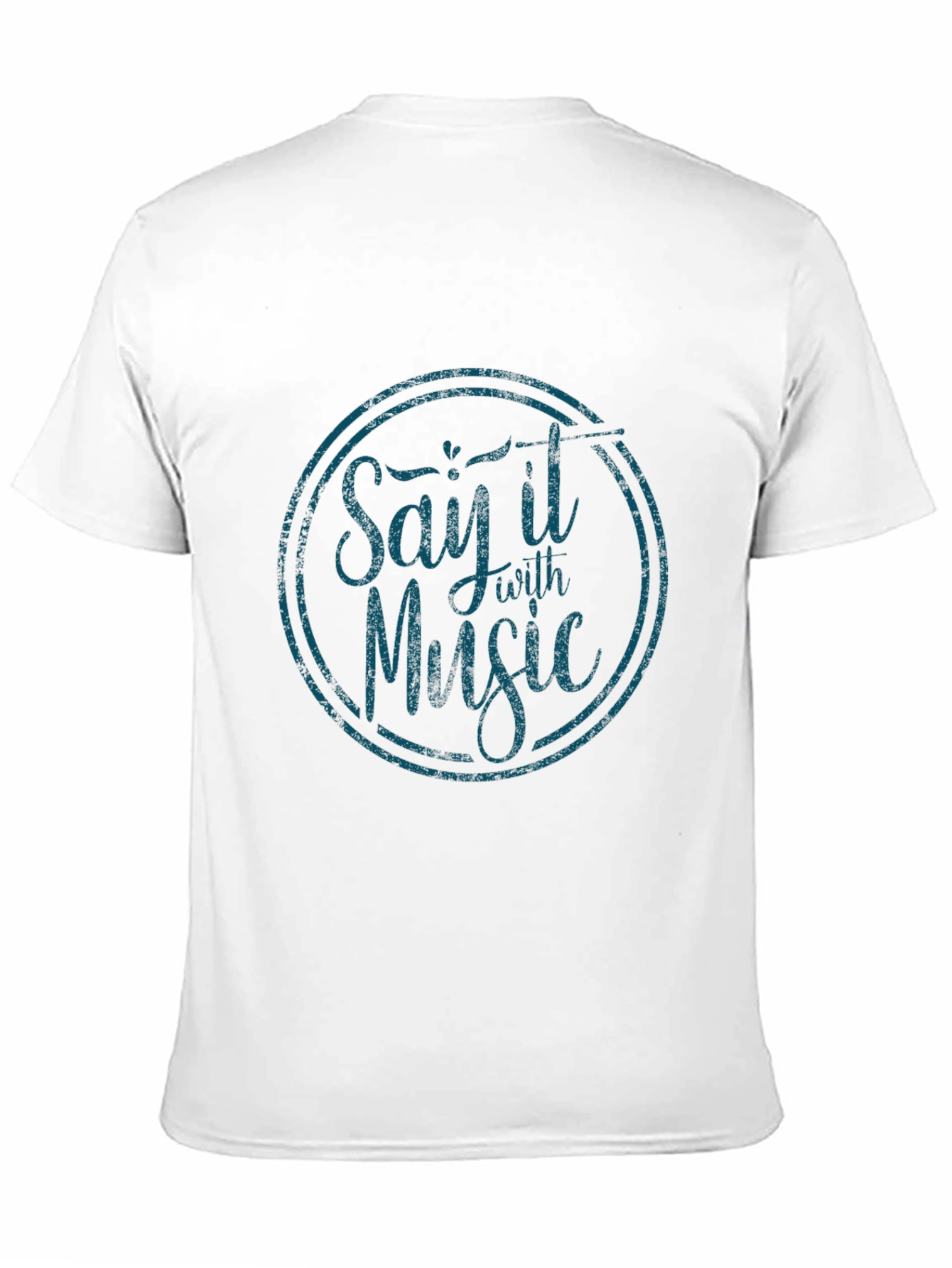 Black Say It With Music Black Graphic Tee view 11