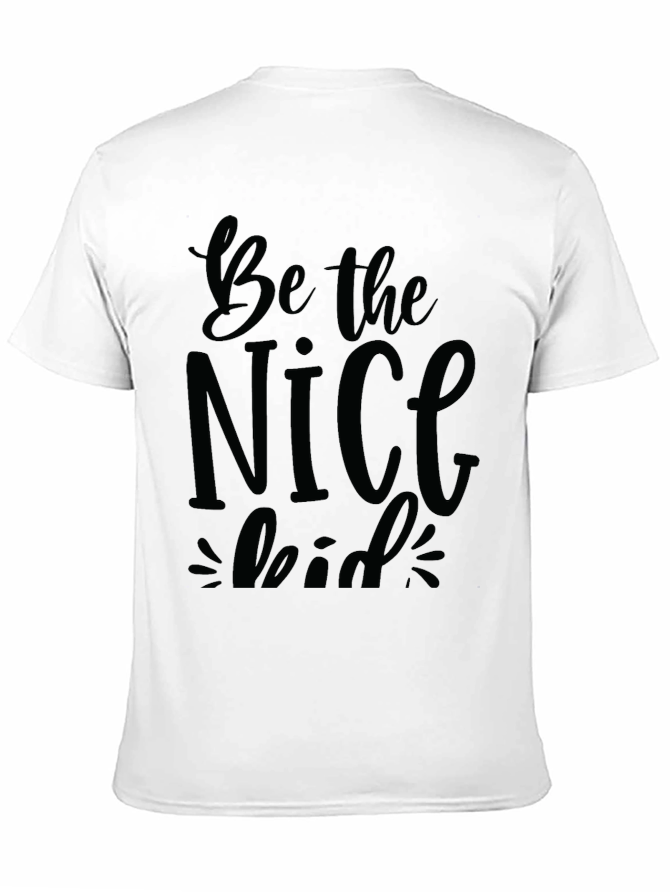 Black Be the Nice Kid Black T-Shirt view 11