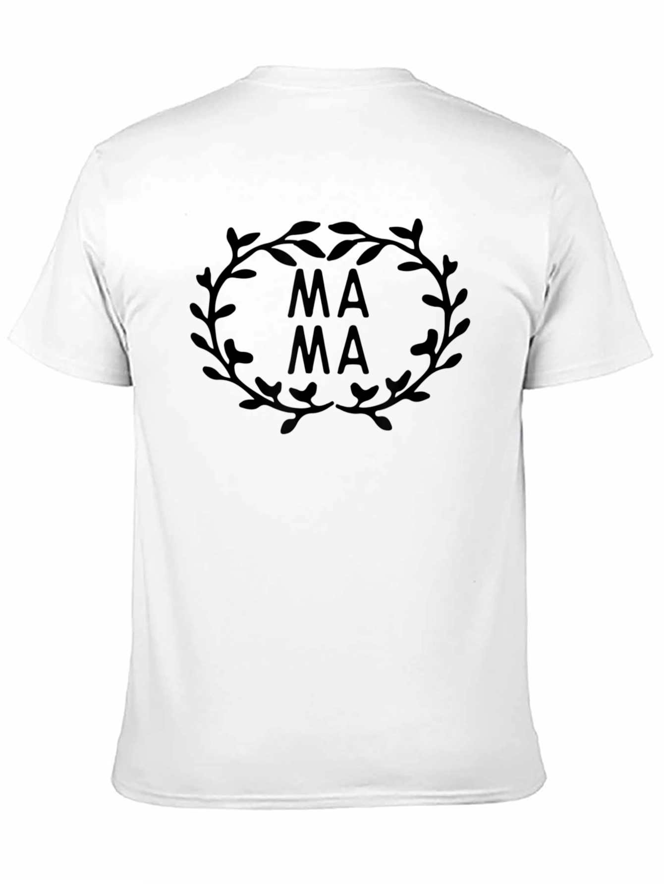 Black Mama Wreath Black T-Shirt view 11