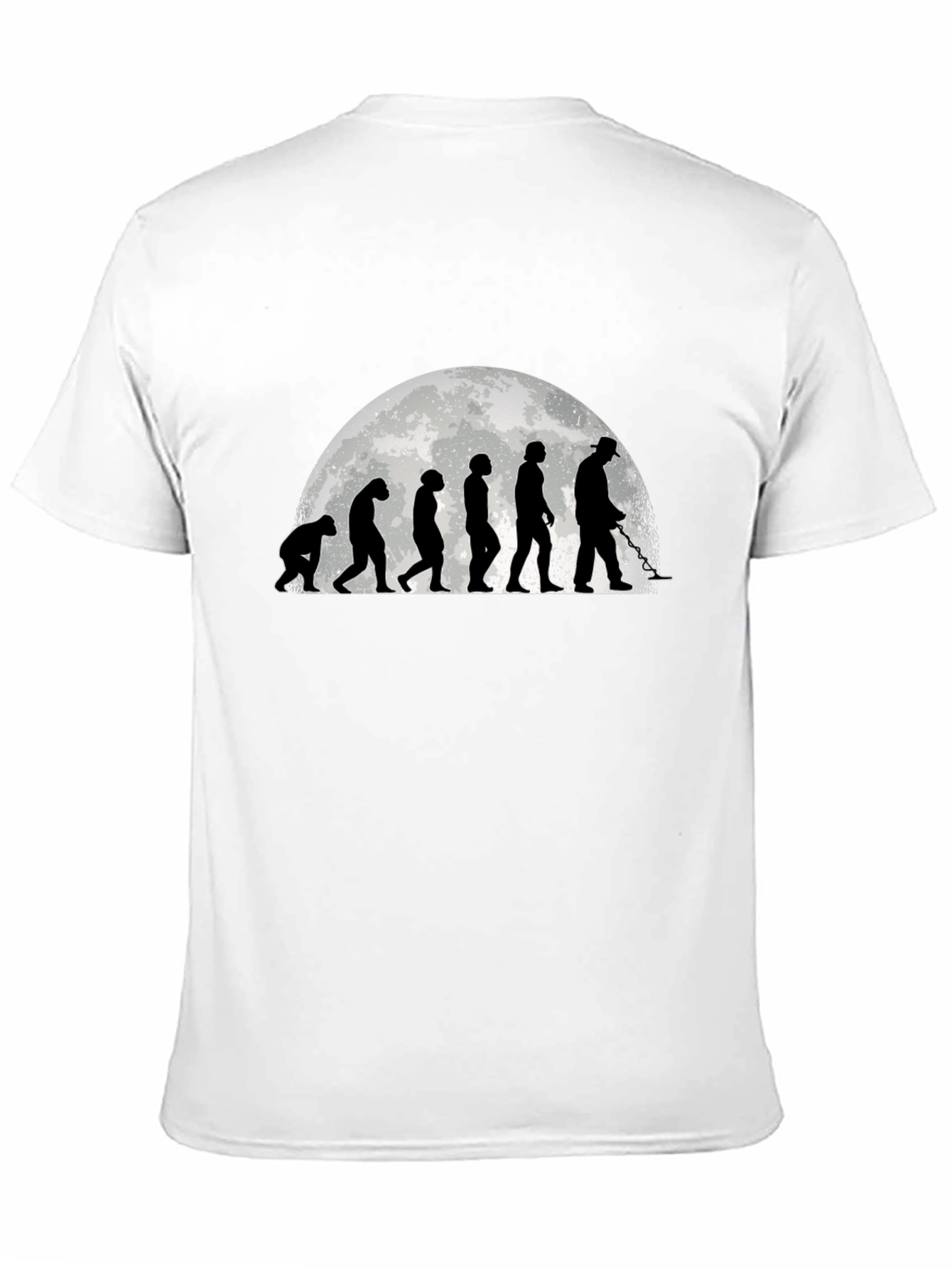 Black Evolution of Man Metal Detecting T-Shirt view 11