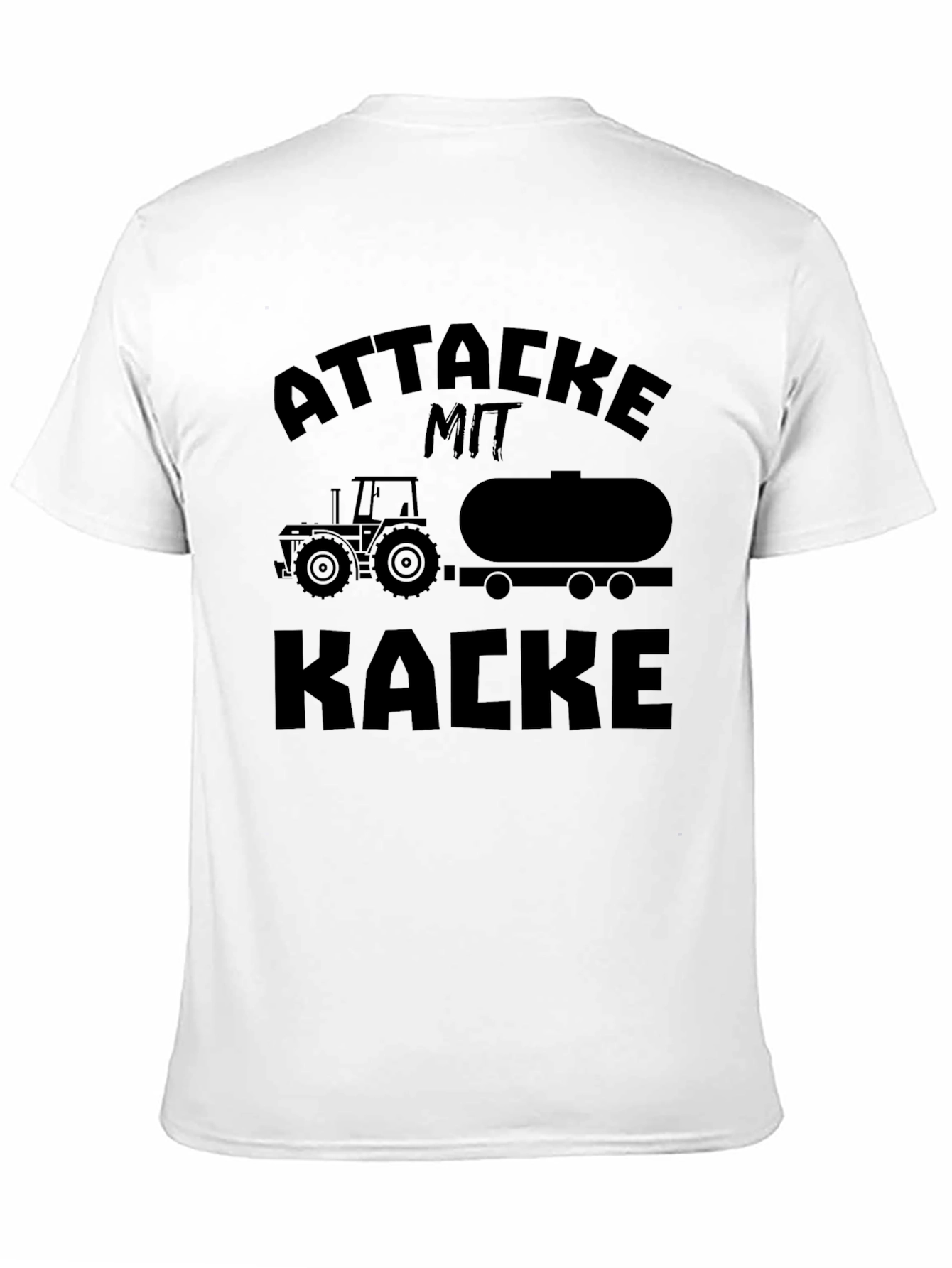Black Attacke Mit Kacke Tractor T-Shirt view 11