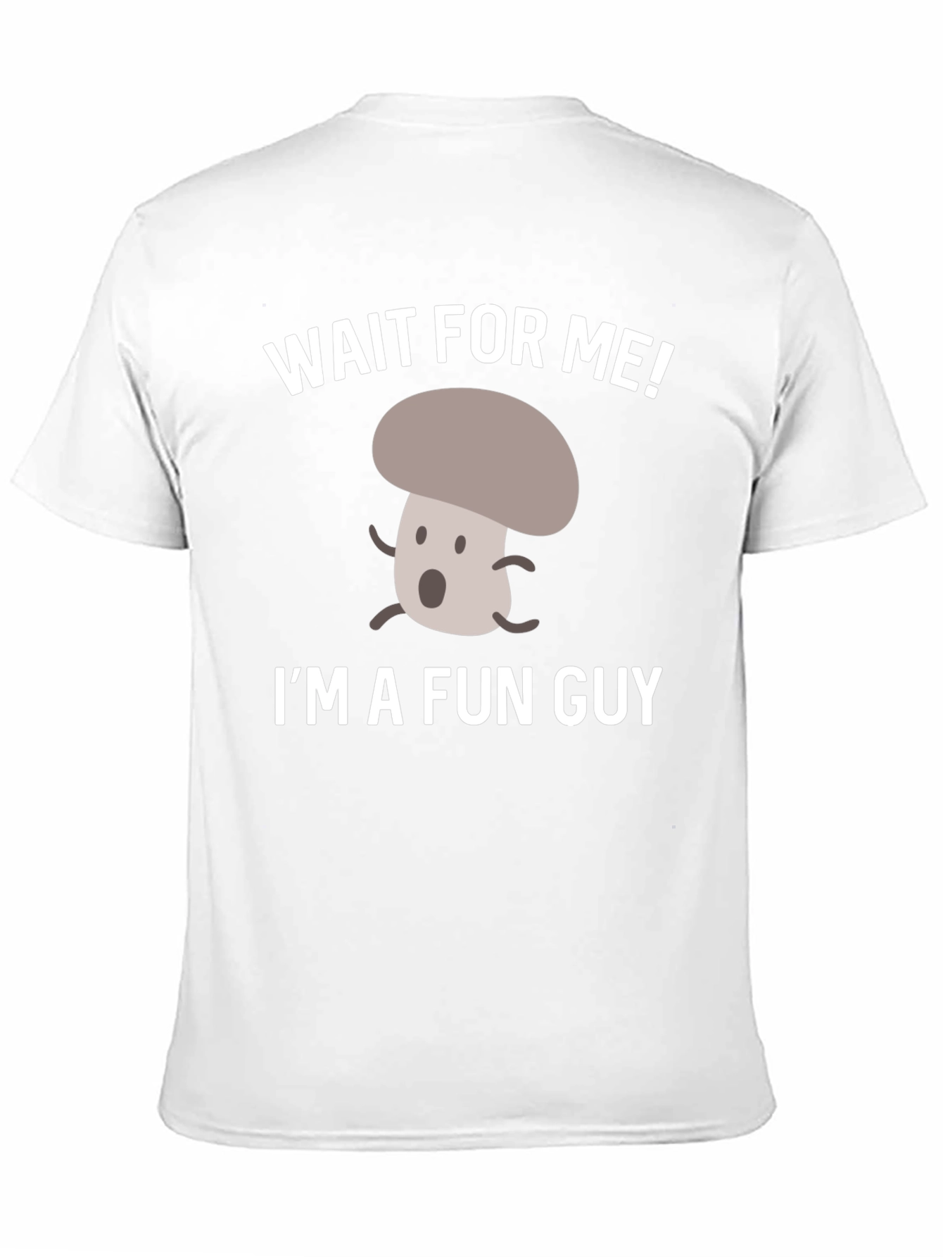 Black Fun Guy Mushroom Graphic T-Shirt view 11