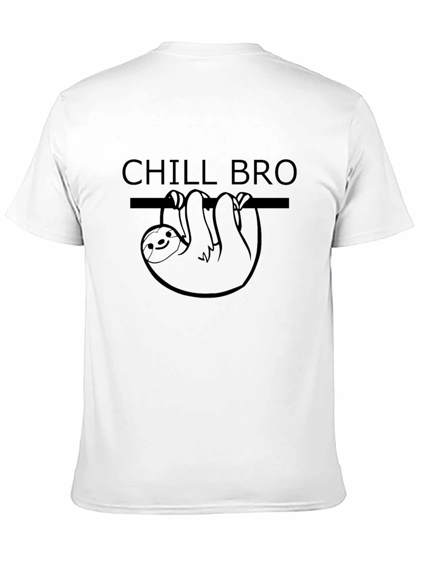Black Chill Bro Sloth T-Shirt - Relaxed Fit view 11
