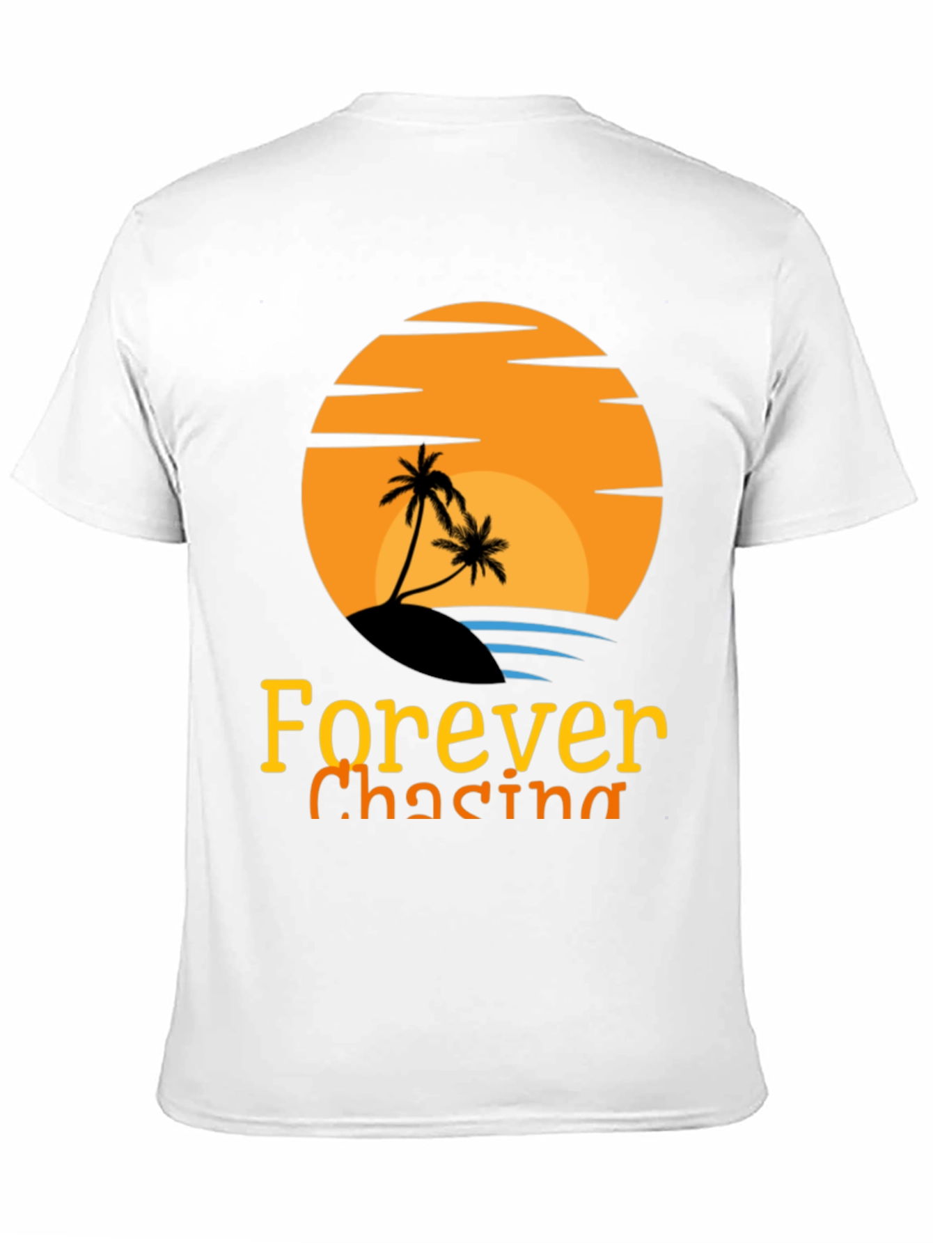 Black Forever Chasing Sunset Black Graphic Tee view 11