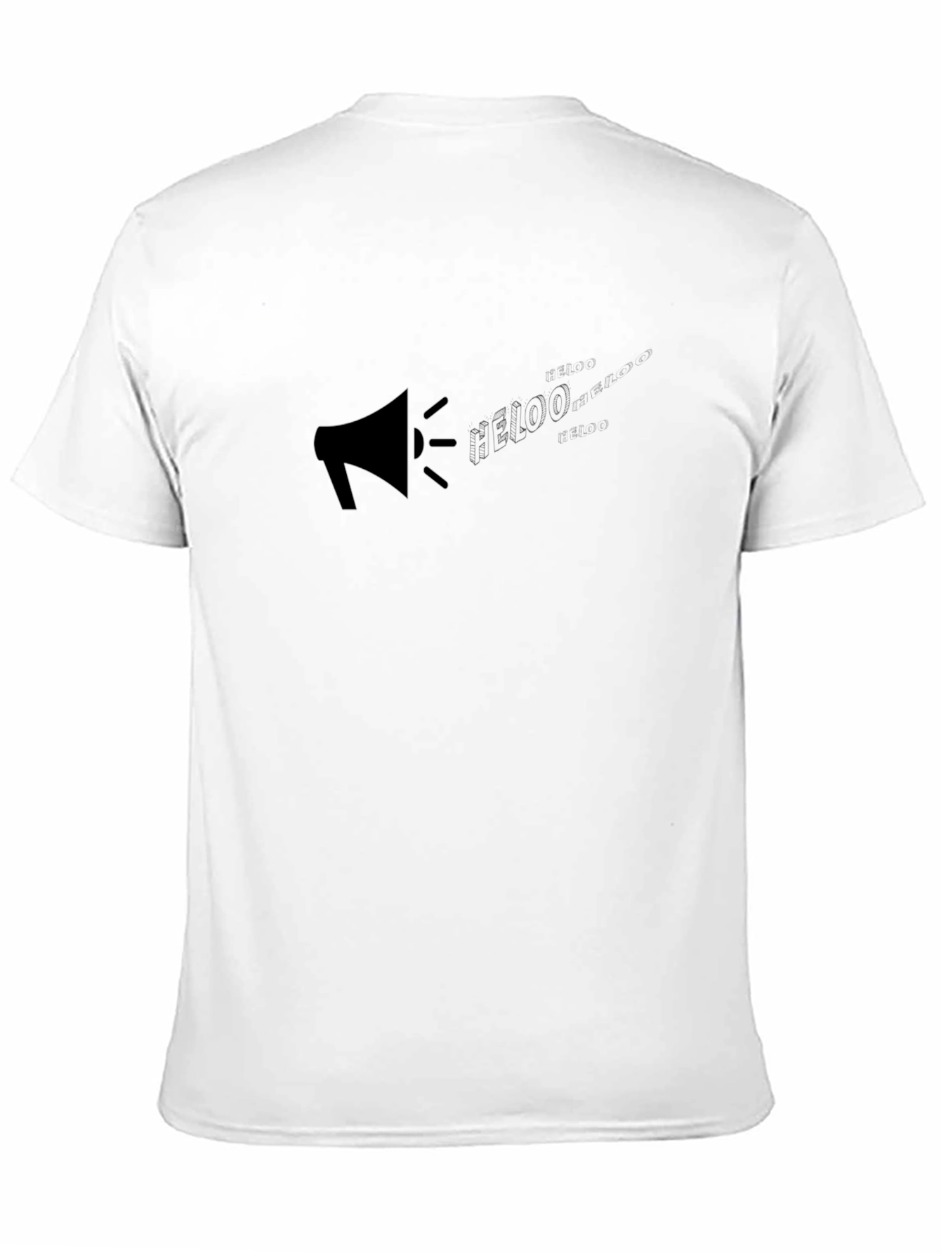 Black Black Graphic Tee - Megaphone Design view 11