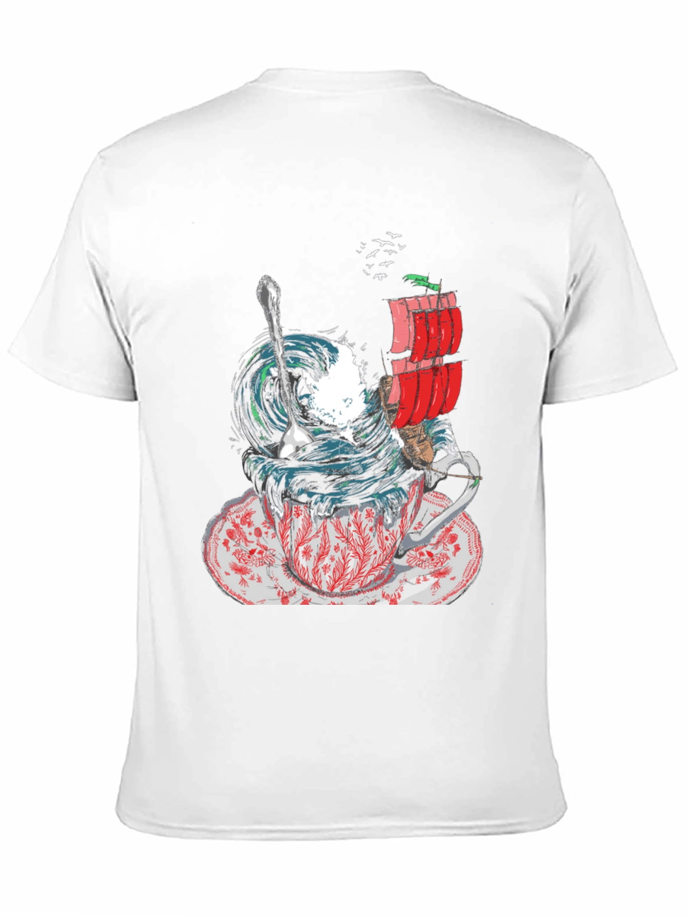 Black Teacup Tempest Graphic T-Shirt view 11