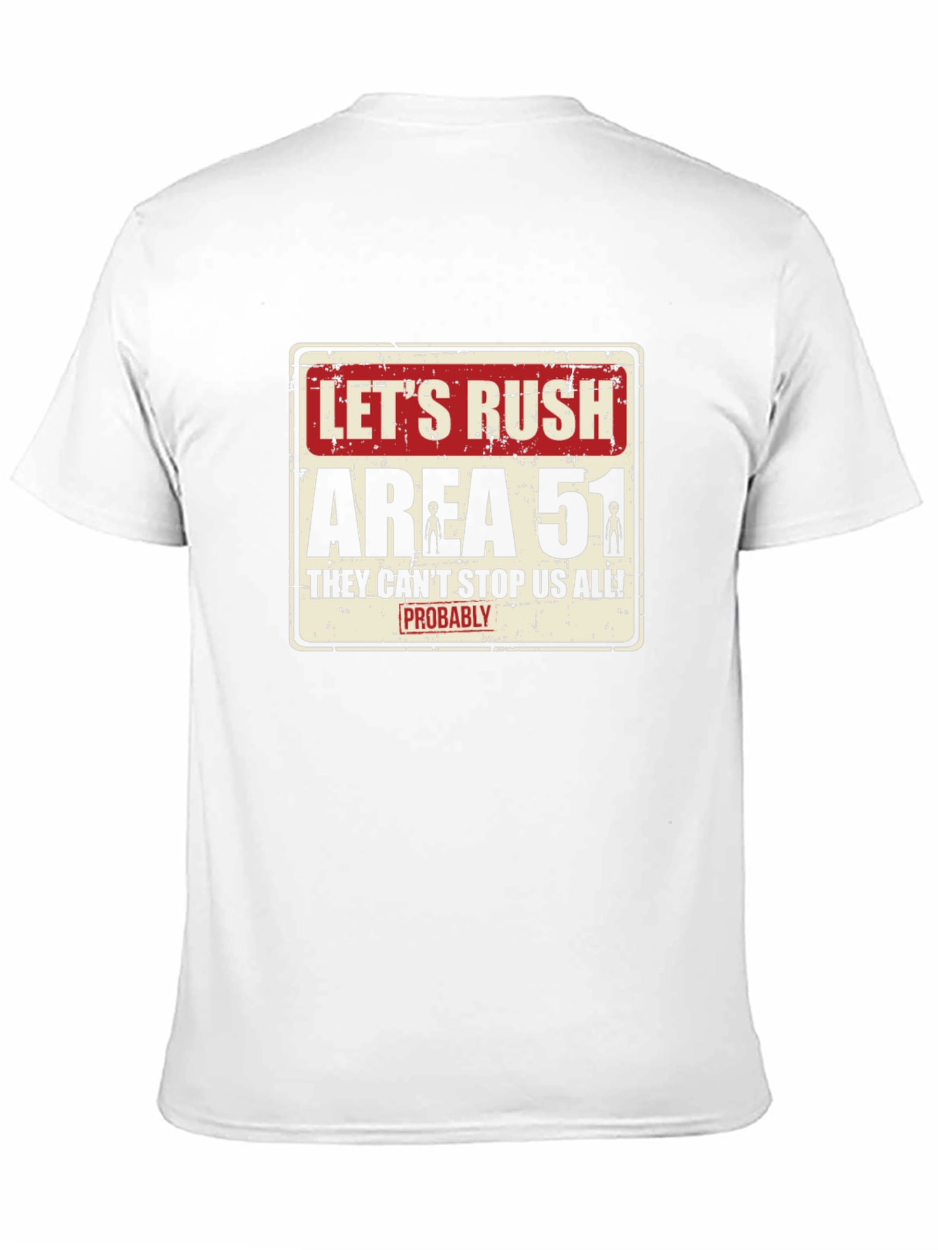 Black Let's Rush Area 51 Black T-Shirt view 11