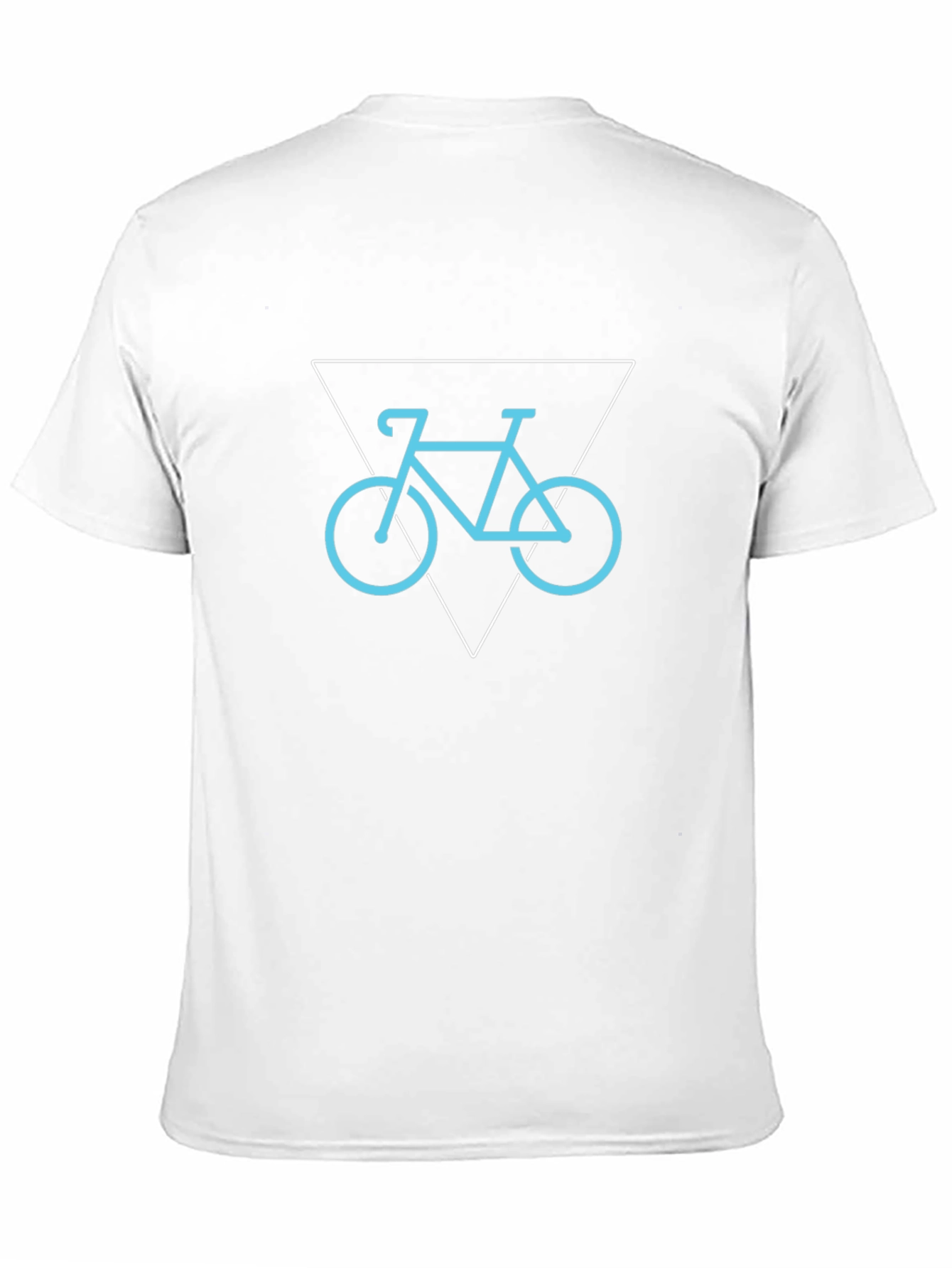 Black Geometric Bike Graphic Tee - Modern Minimalist Style view 11