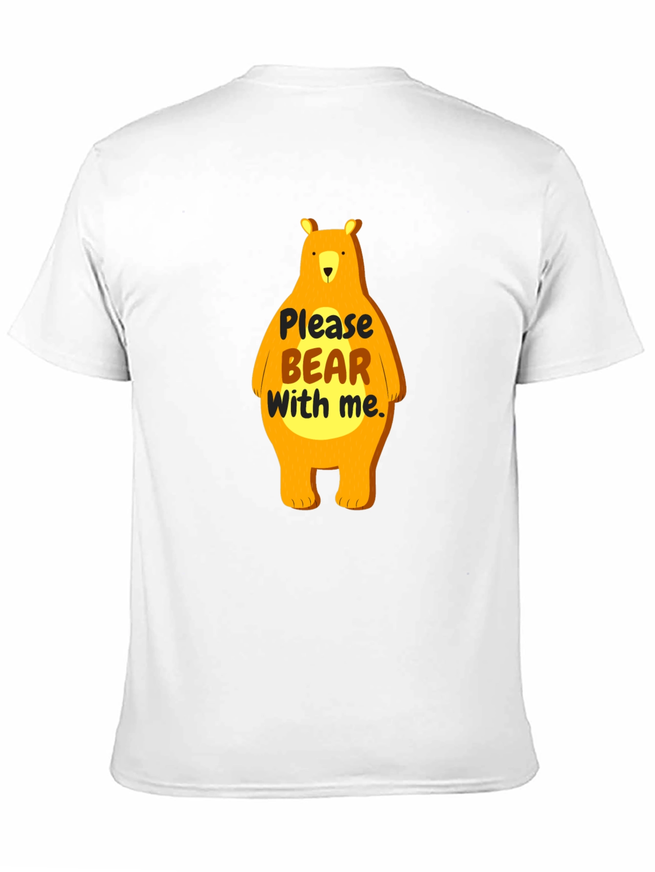 Black Funny Bear Graphic T-Shirt view 11