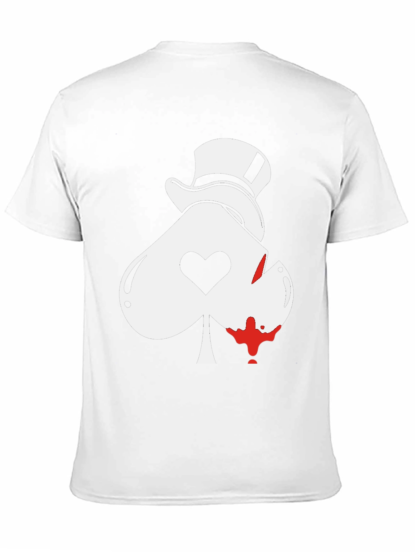 Ace Spade Top Hat Graphic Tee - Black - 11