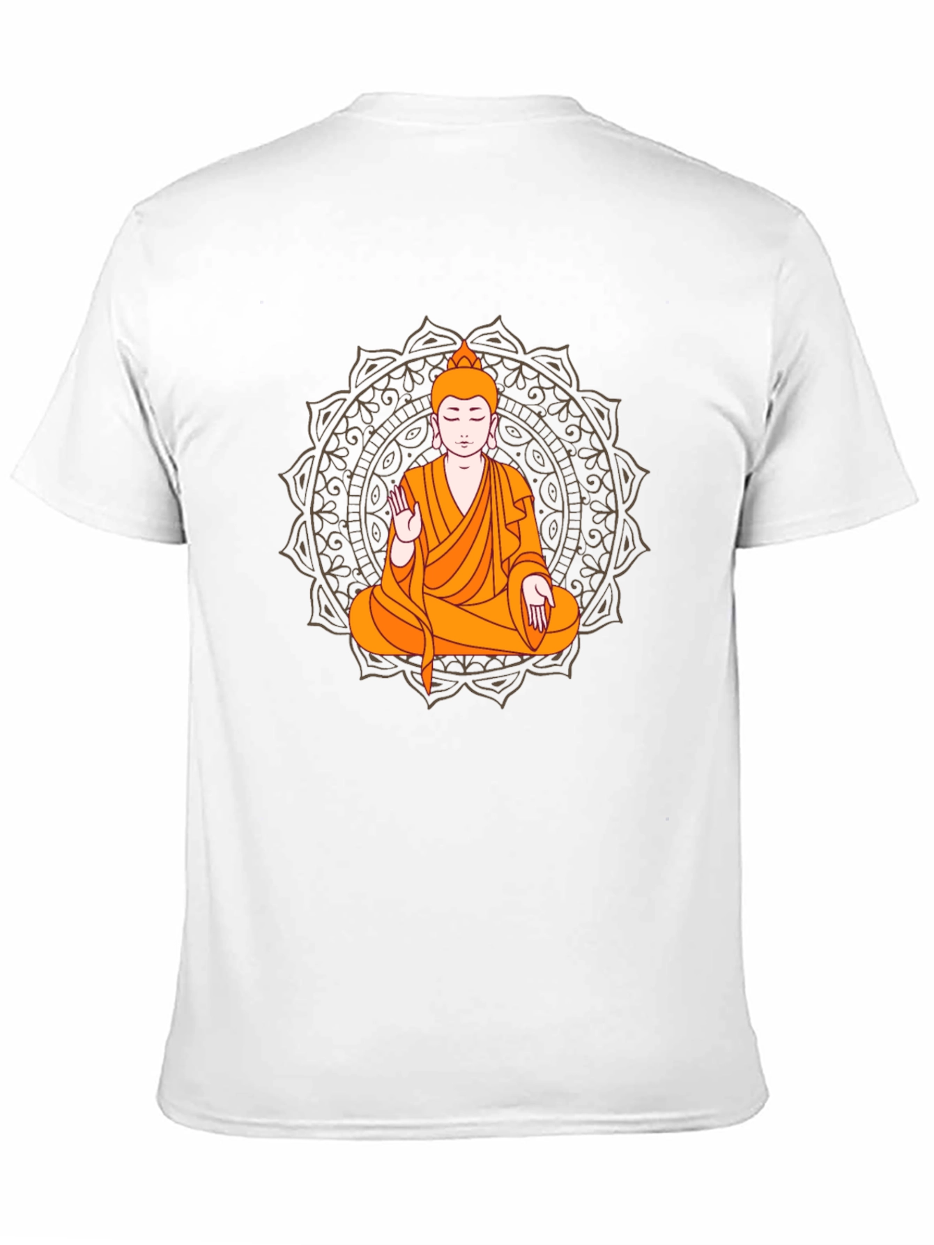 Black Buddha Mandala Graphic Tee - Meditate in Style view 11