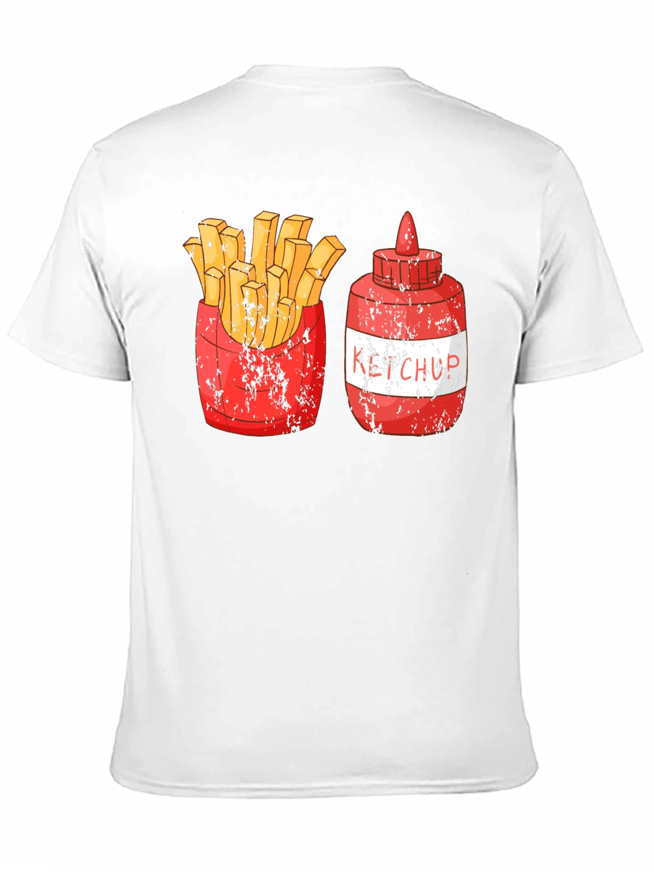 Black Fries and Ketchup Graphic Tee view 11