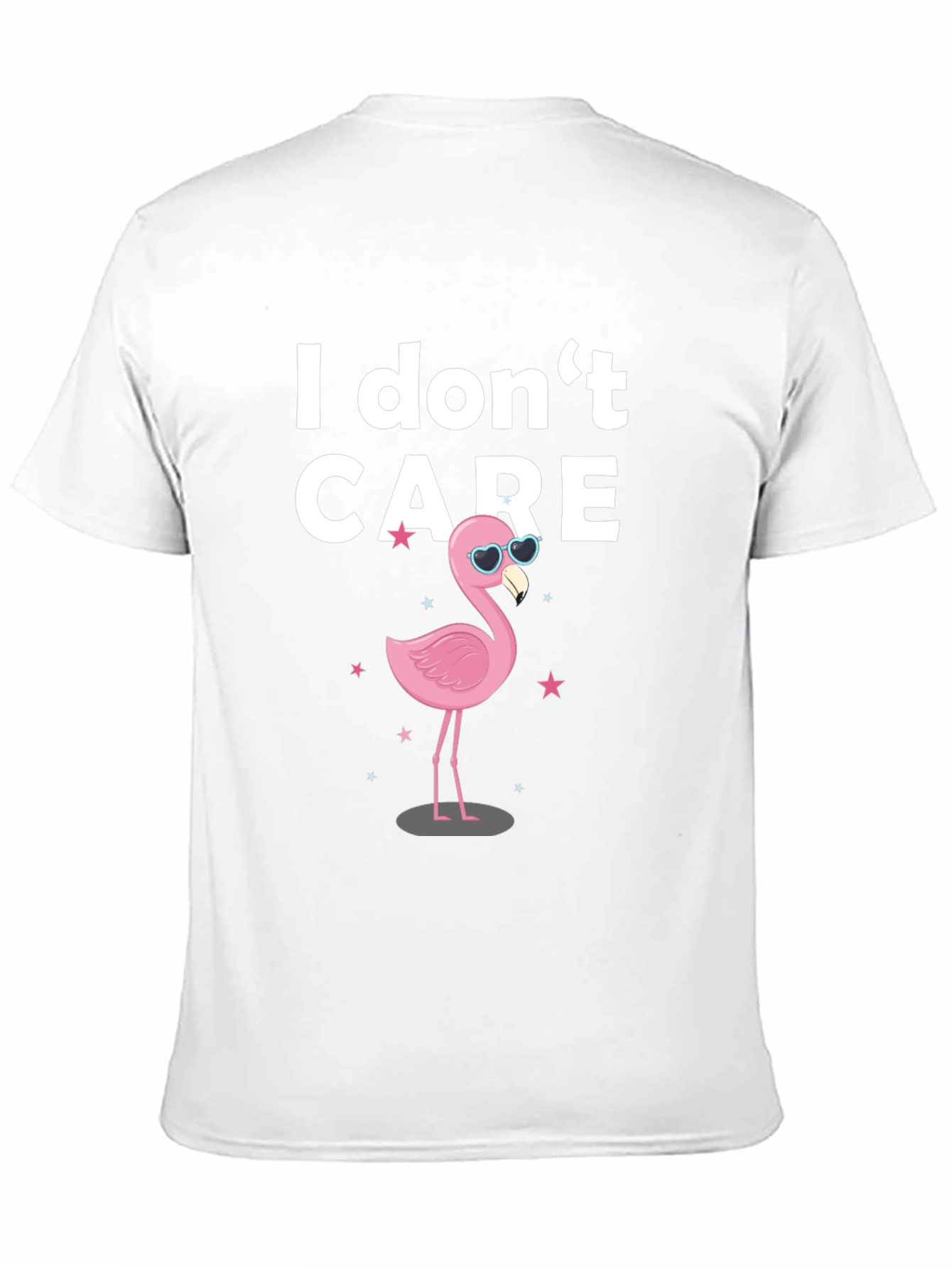 I Don't Care Flamingo T-Shirt - Quirky Graphic Tee - 11