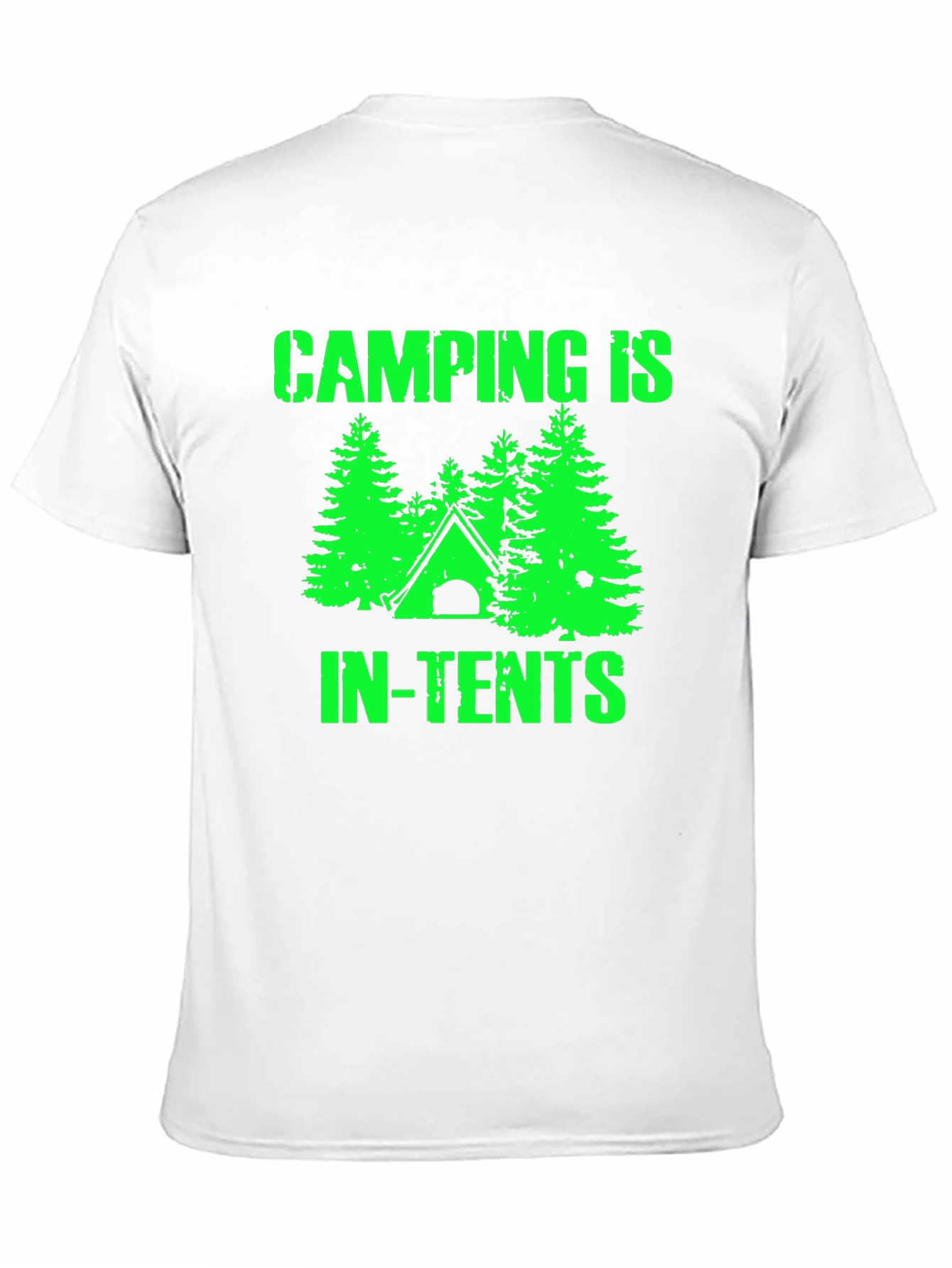 Black Camping In-Tents Graphic T-Shirt view 11