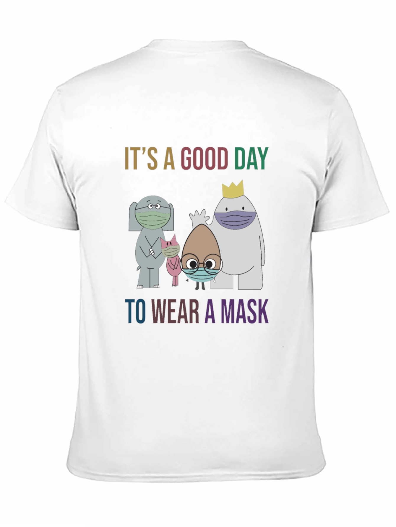 Black Wear a Mask T-Shirt view 11