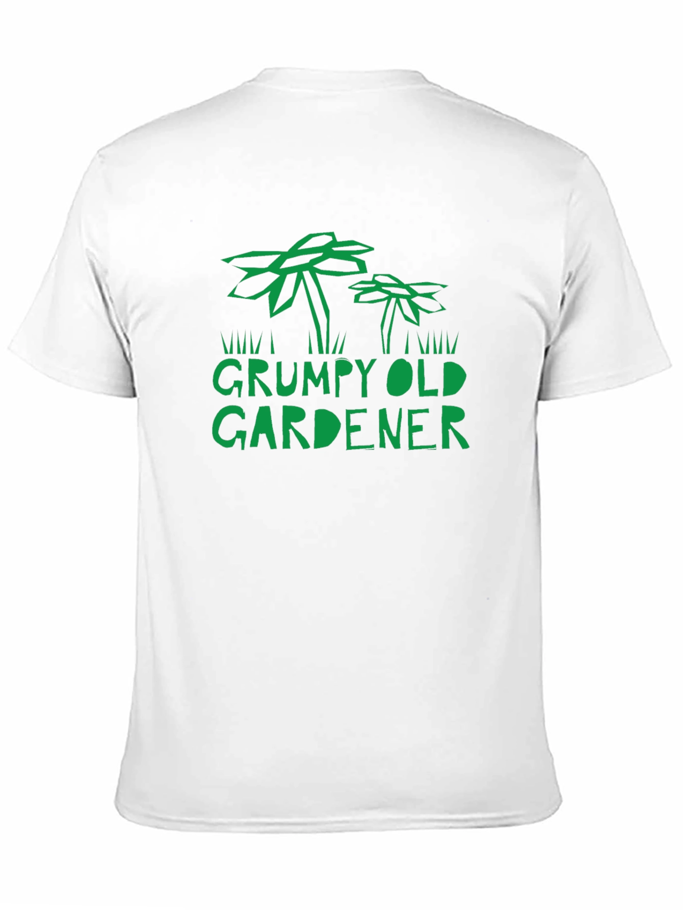 Black Grumpy Old Gardener T-Shirt, Funny Garden Tee view 11