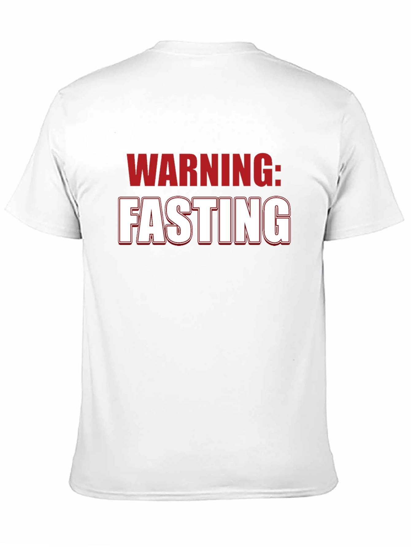 Black Warning: Fasting T-Shirt - Humorous Novelty Tee view 11