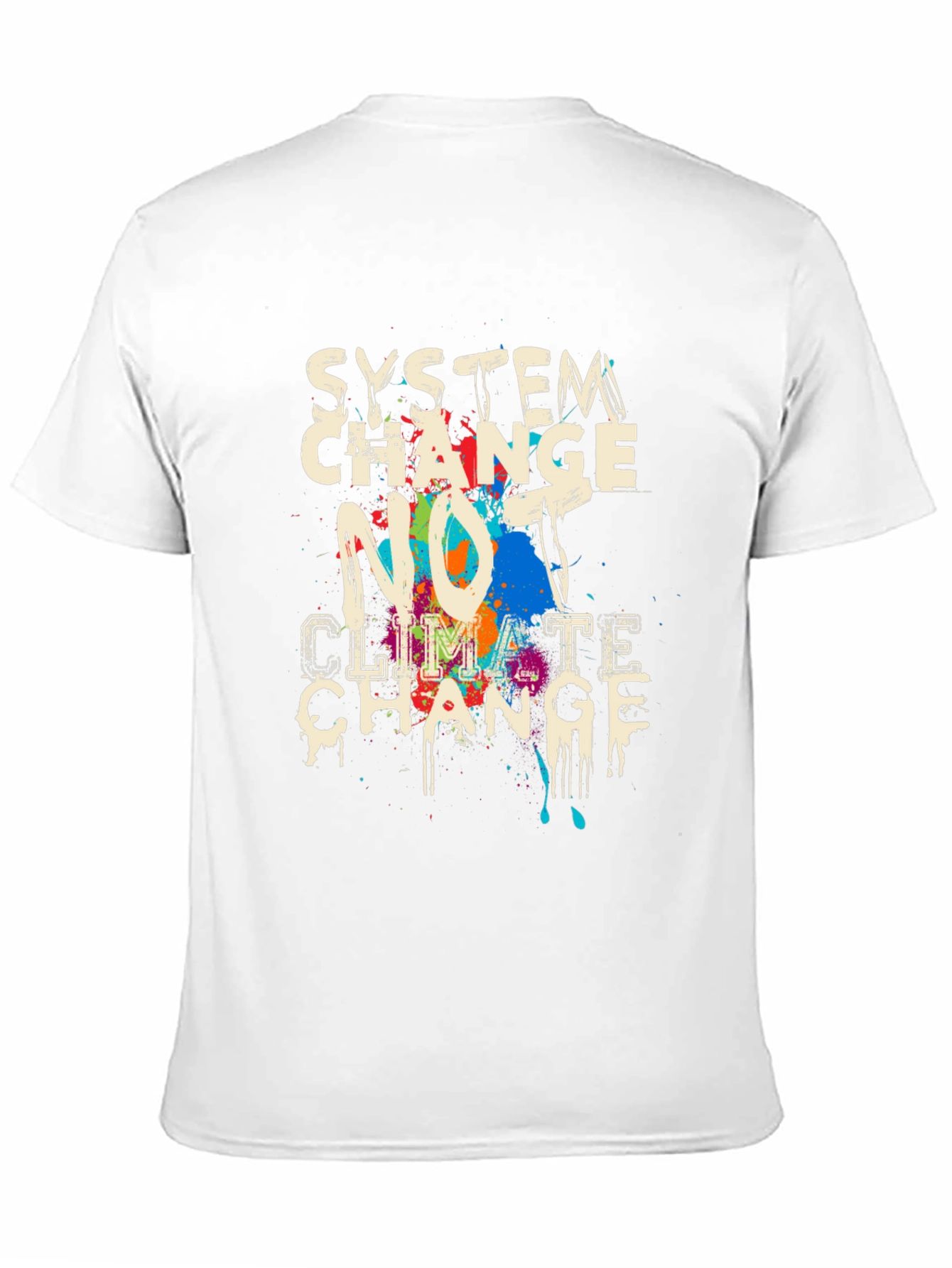 Black System Change, Not Climate Change Graphic Tee view 11