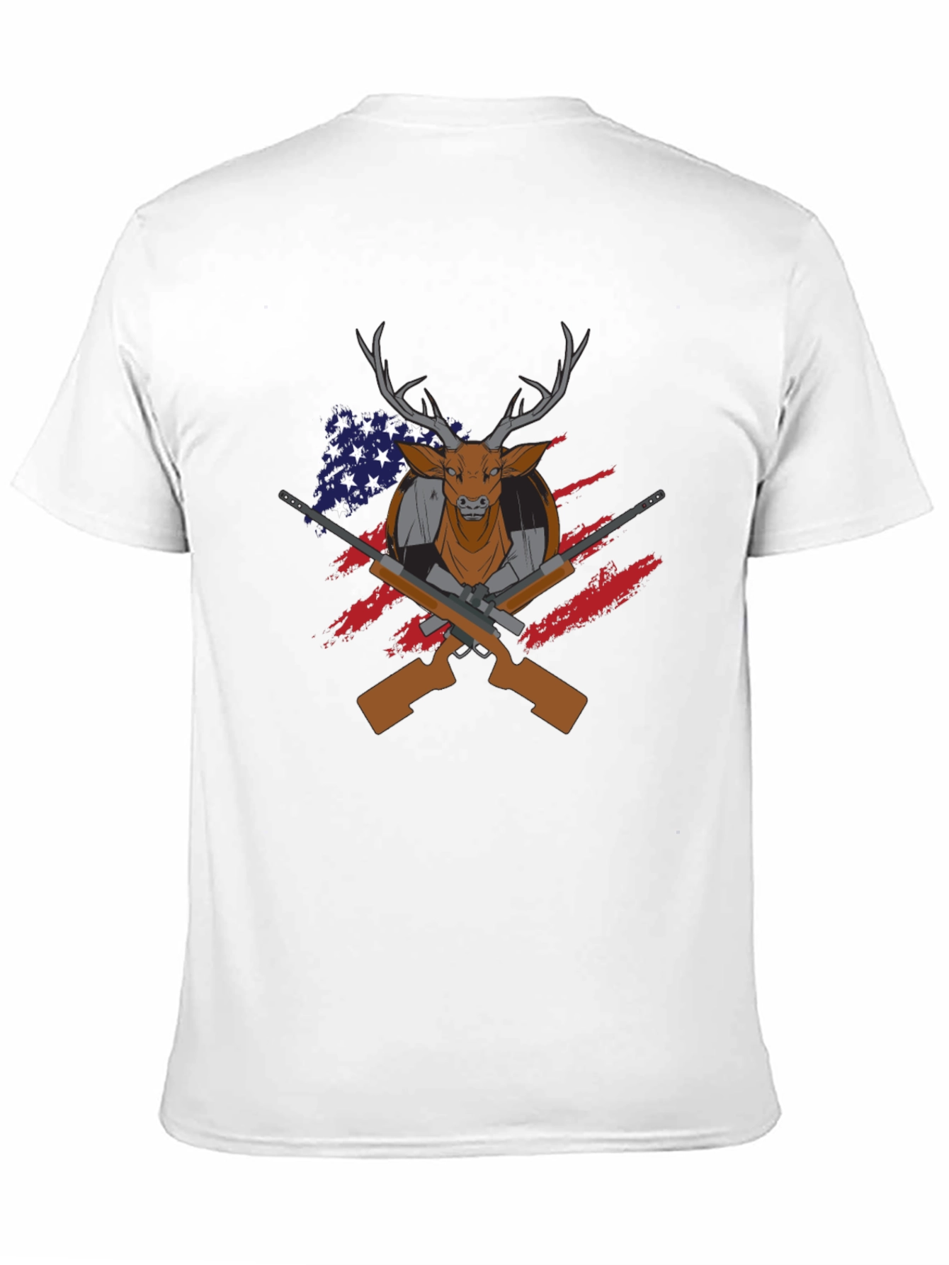 Deer Hunter USA Flag T-Shirt - 11