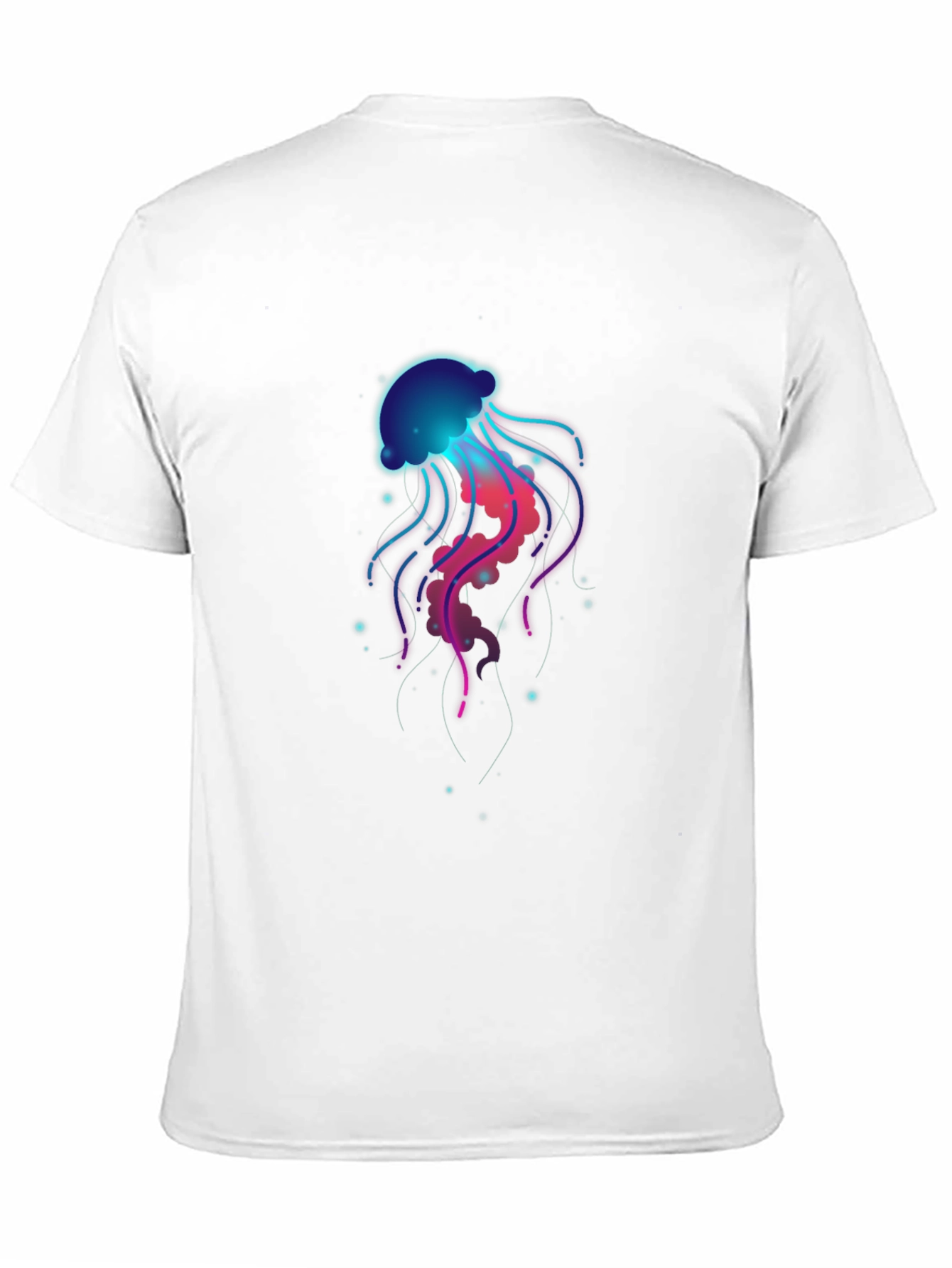Black Neon Jellyfish Graphic T-Shirt - Unique Design view 11