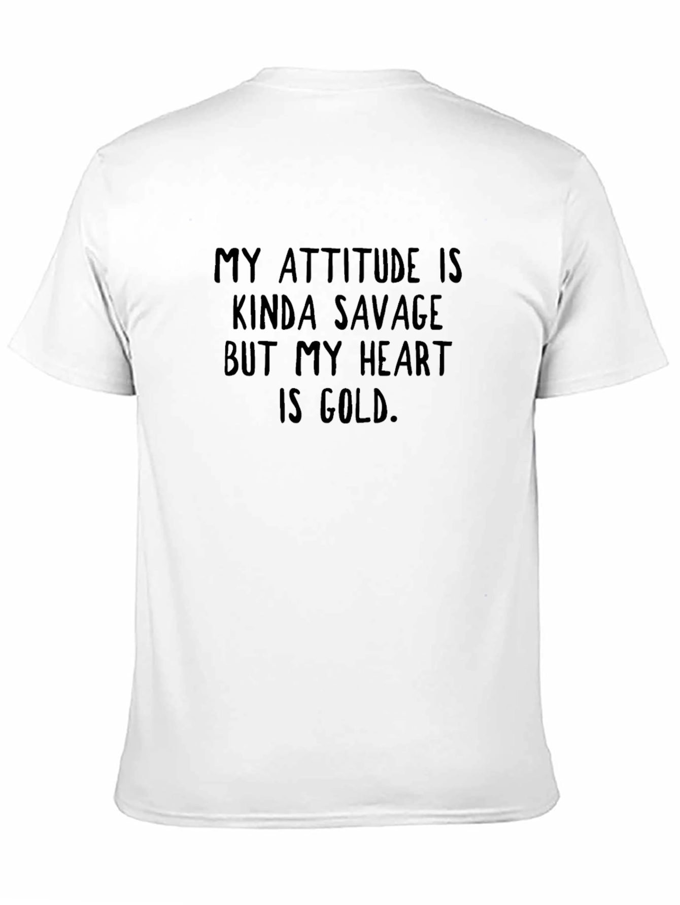 Black Savage Heart Graphic Tee - Black Crew Neck T-Shirt view 11