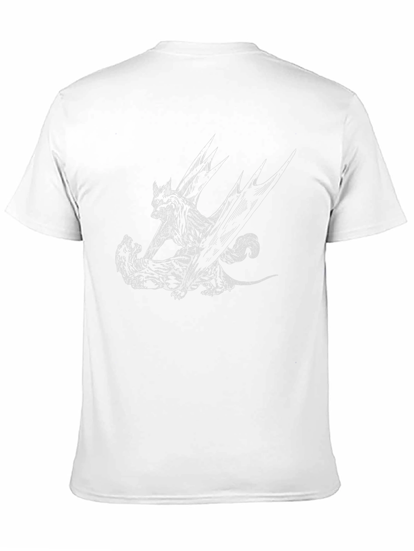 Black Wolf Graphic Tee - Men's Black T-Shirt view 11