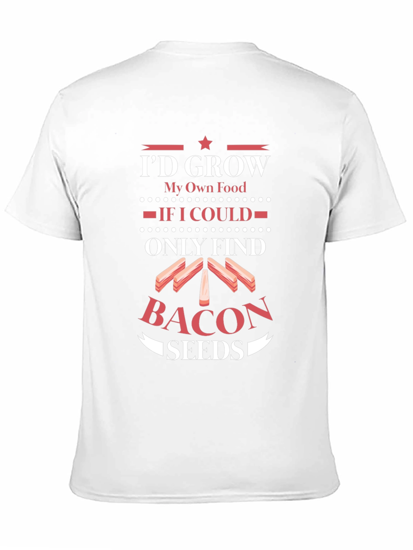 Black Funny "Bacon Seeds" Graphic Tee view 11