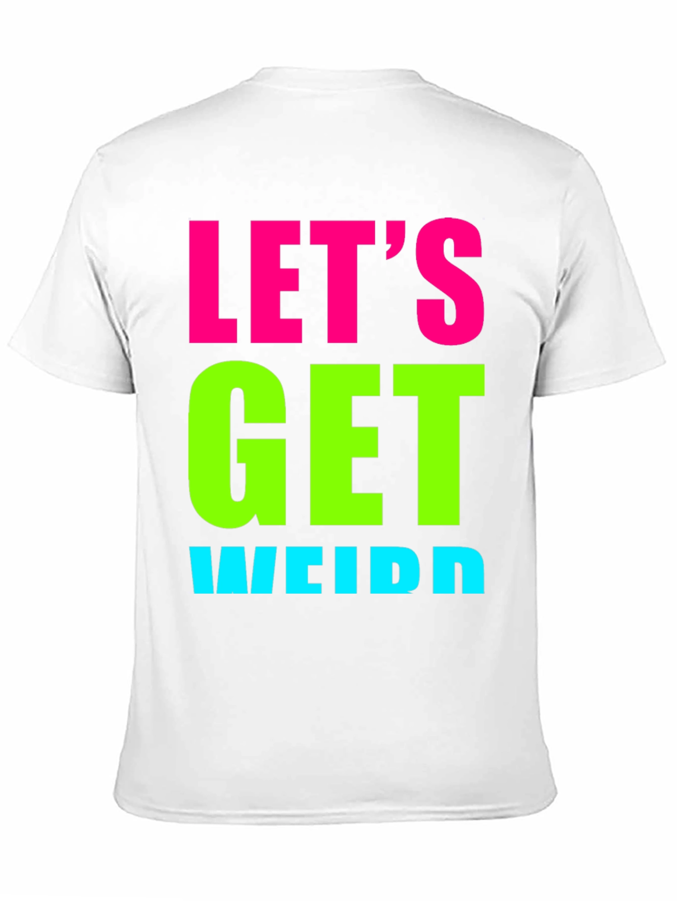 Black Let's Get Weird Graphic Tee - Black view 11