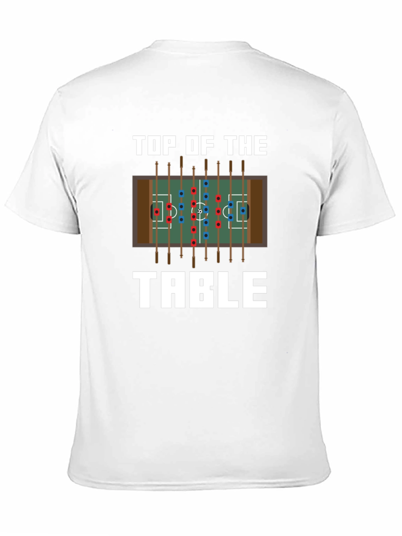 Black Top of the Table Foosball T-Shirt view 11