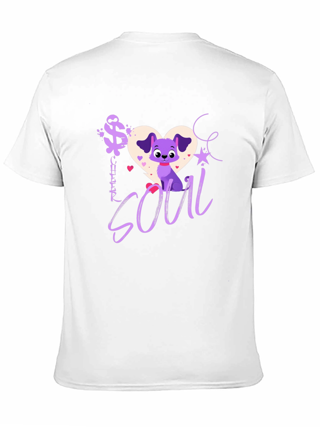 Black Cheerful Soul Dog Graphic Tee - Black view 11